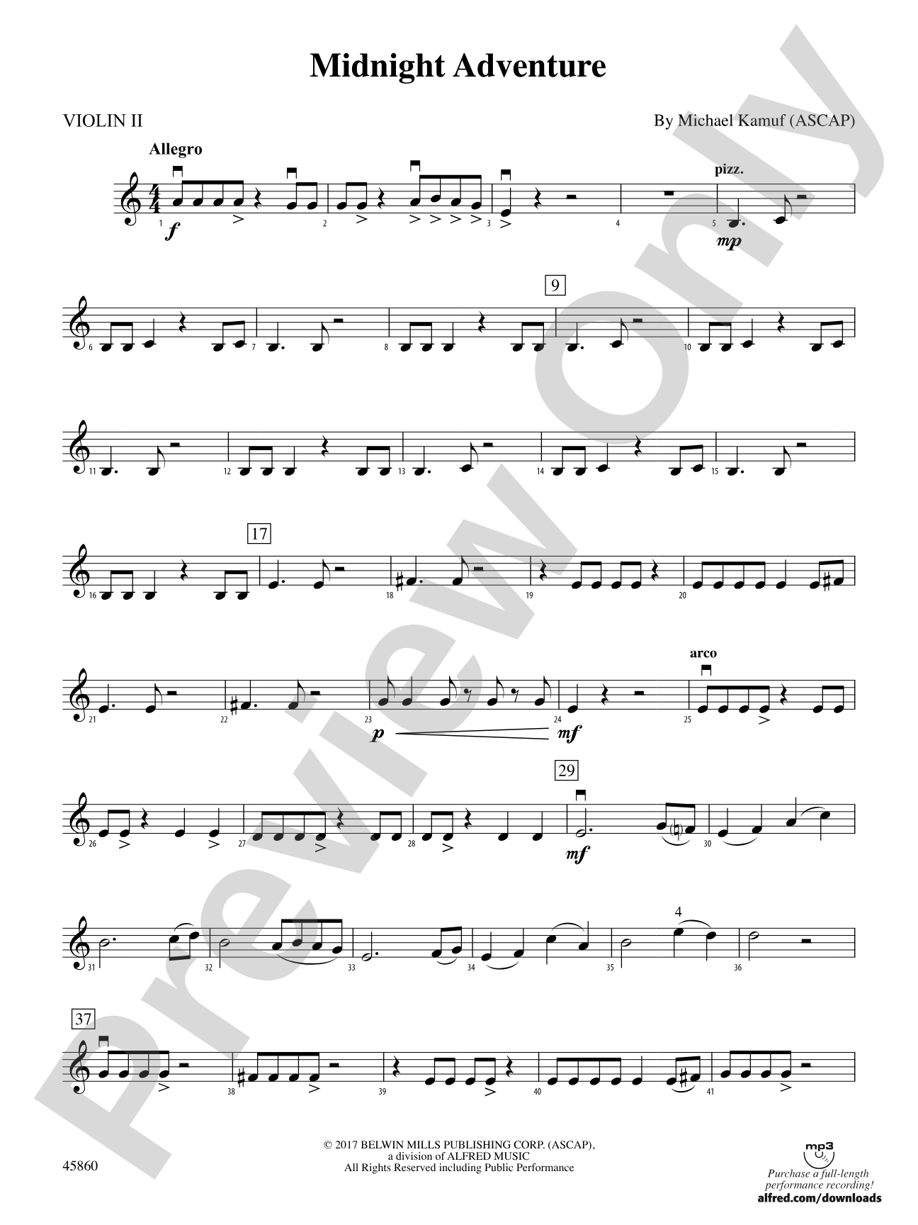 Midnight Adventure: 2nd Violin