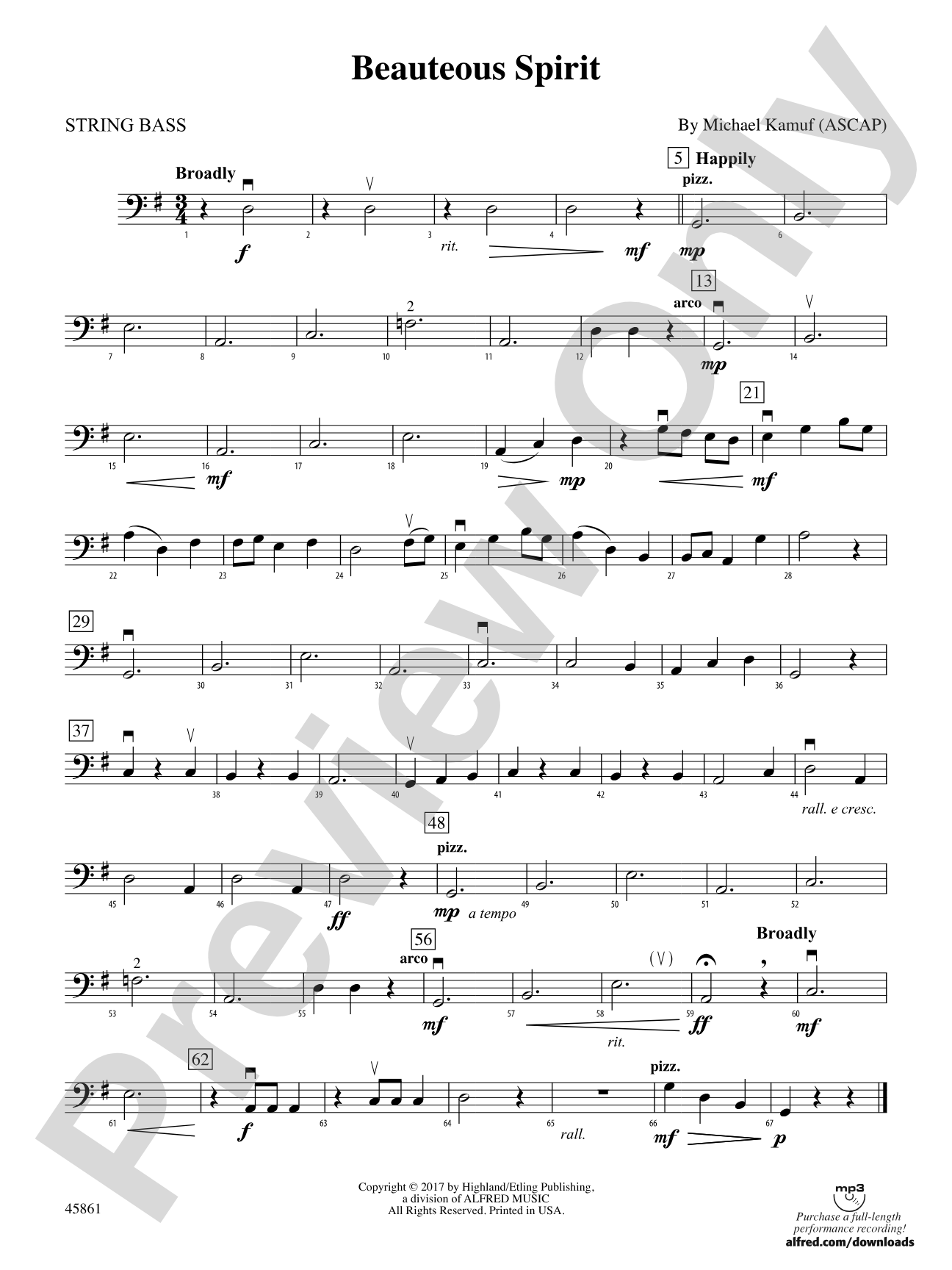 Beauteous Spirit: String Bass