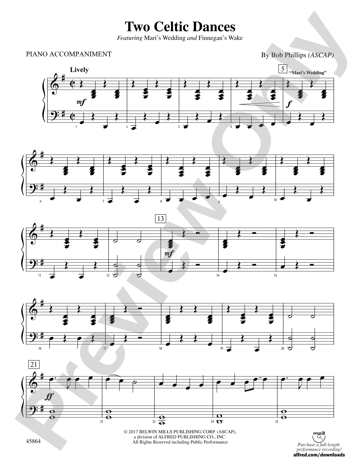 Two Celtic Dances: Piano Accompaniment