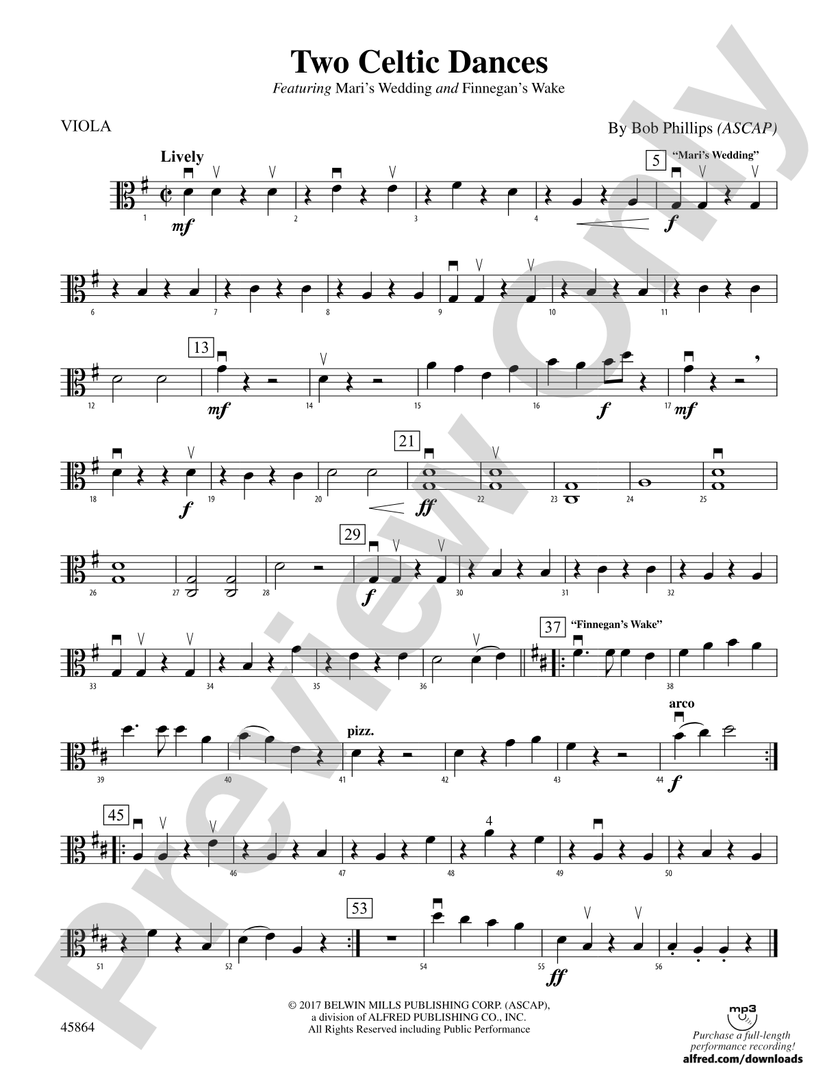 Two Celtic Dances: Viola