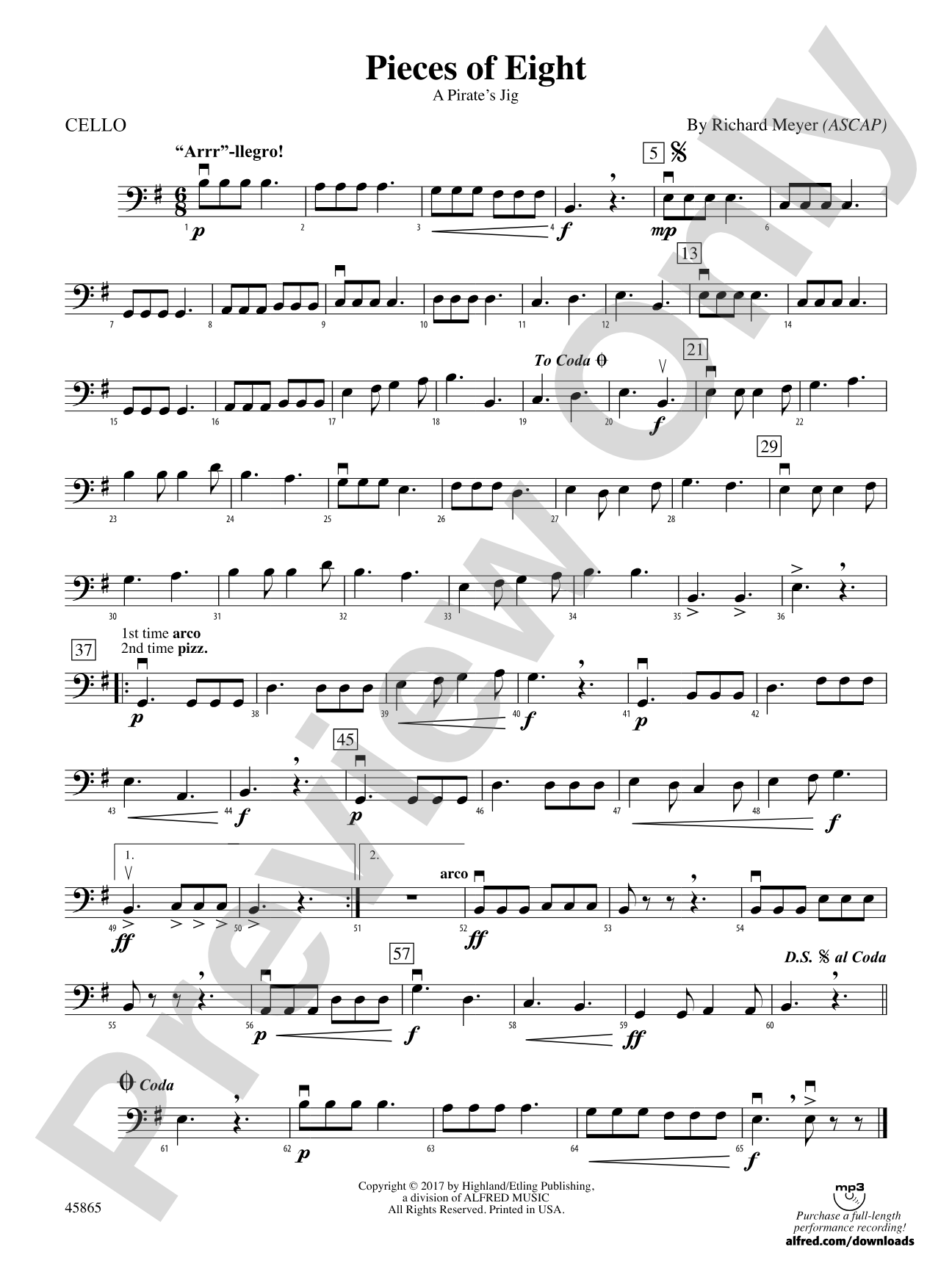 Pieces of Eight: Cello