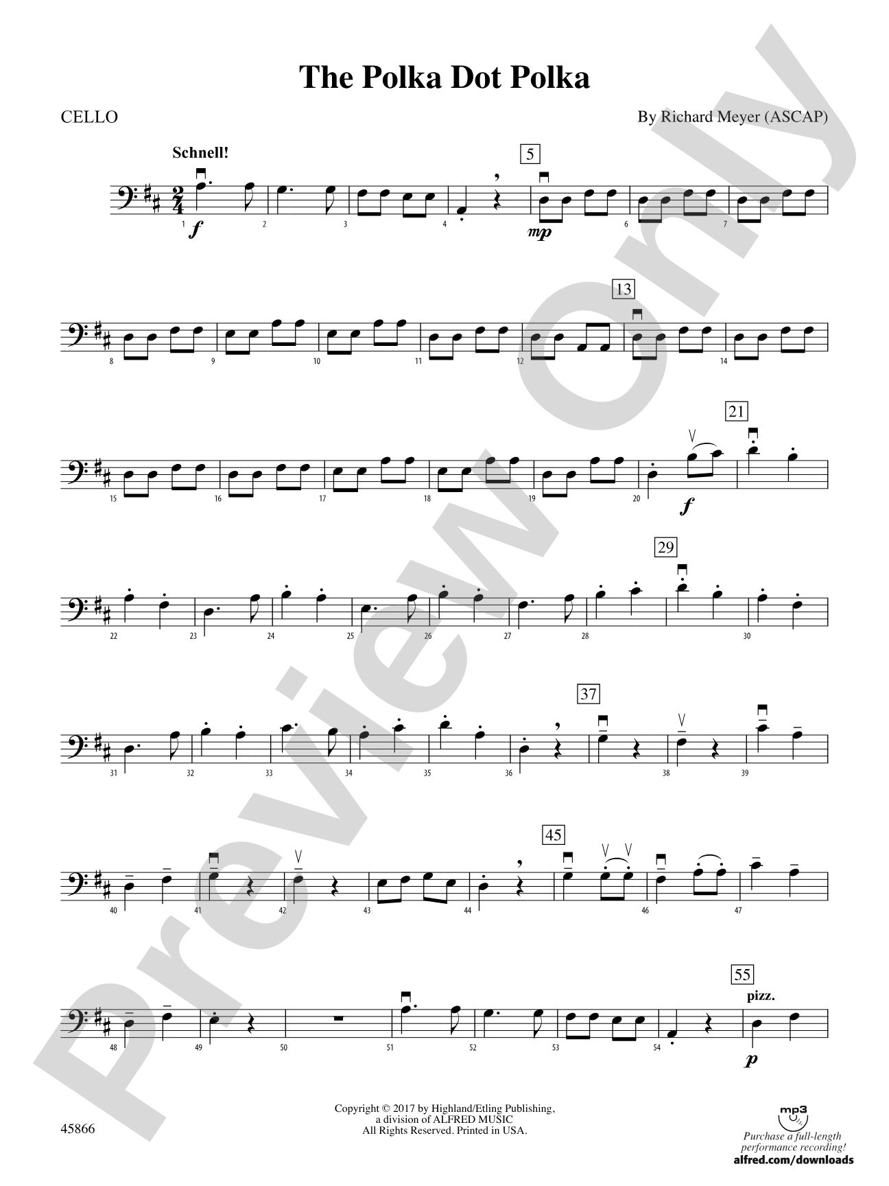The Polka Dot Polka: Cello