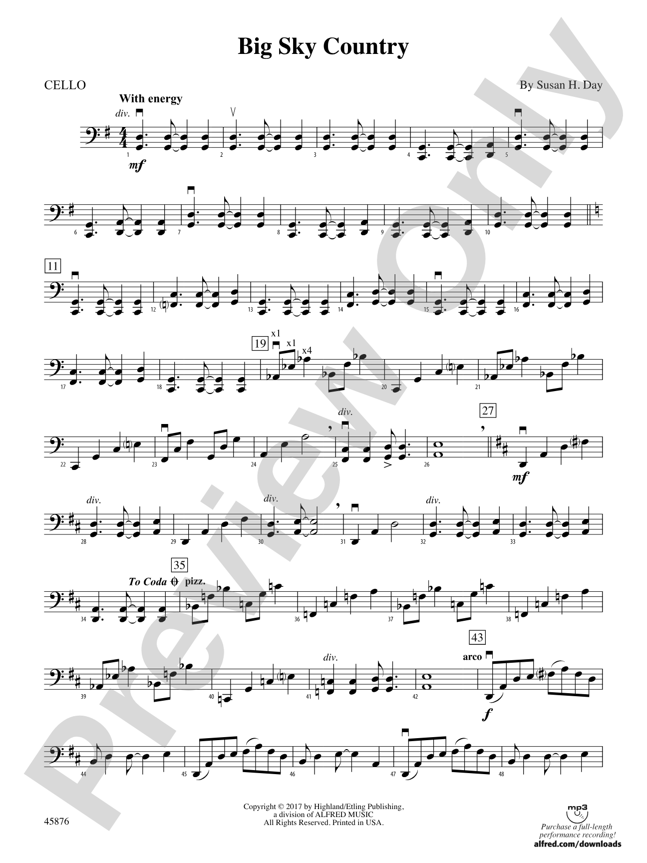 Big Sky Country: Cello