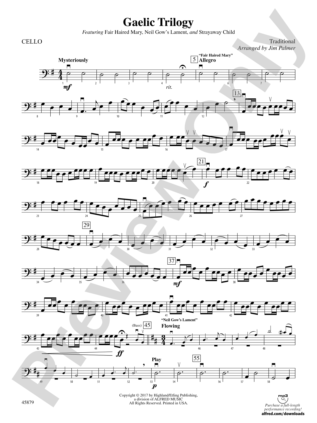 Gaelic Trilogy: Cello