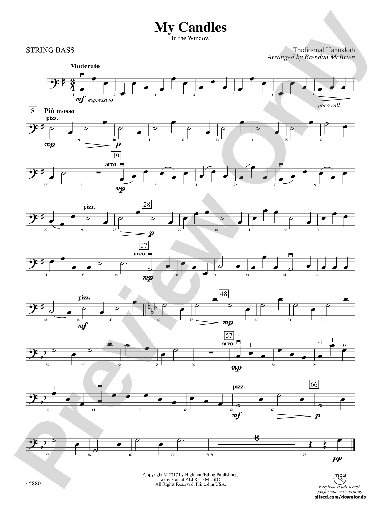 My Candles: String Bass