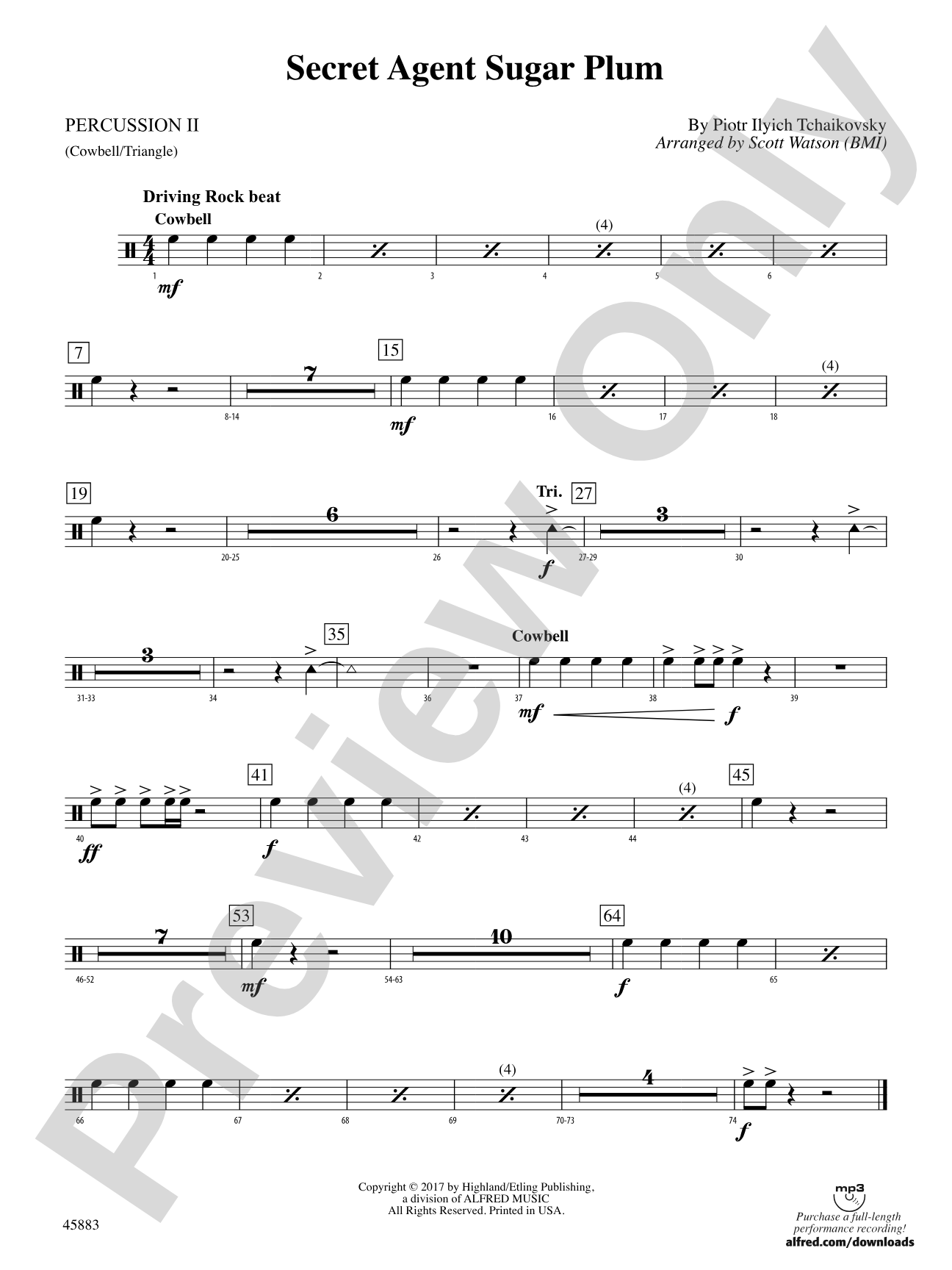Secret Agent Sugar Plum: 2nd Percussion