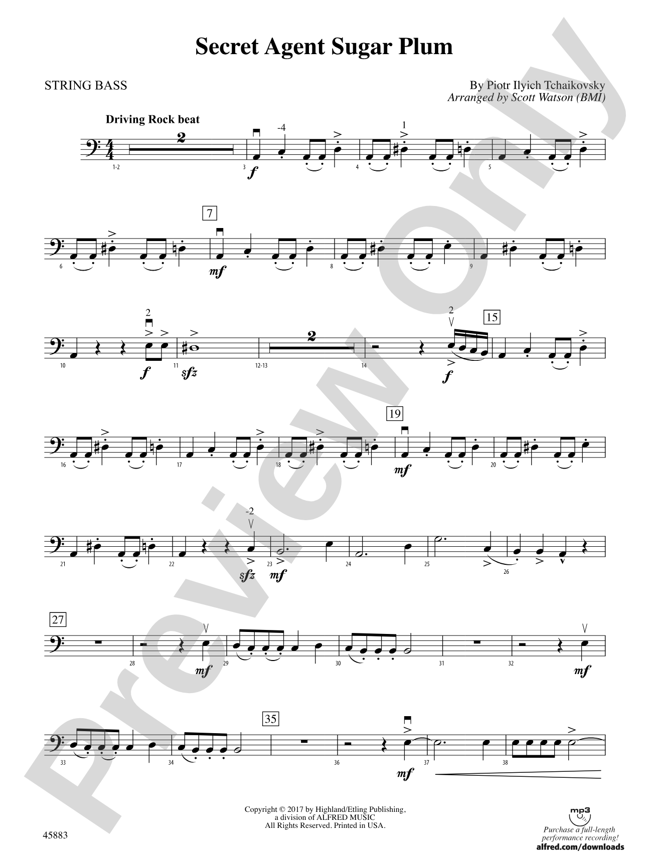 Secret Agent Sugar Plum: String Bass