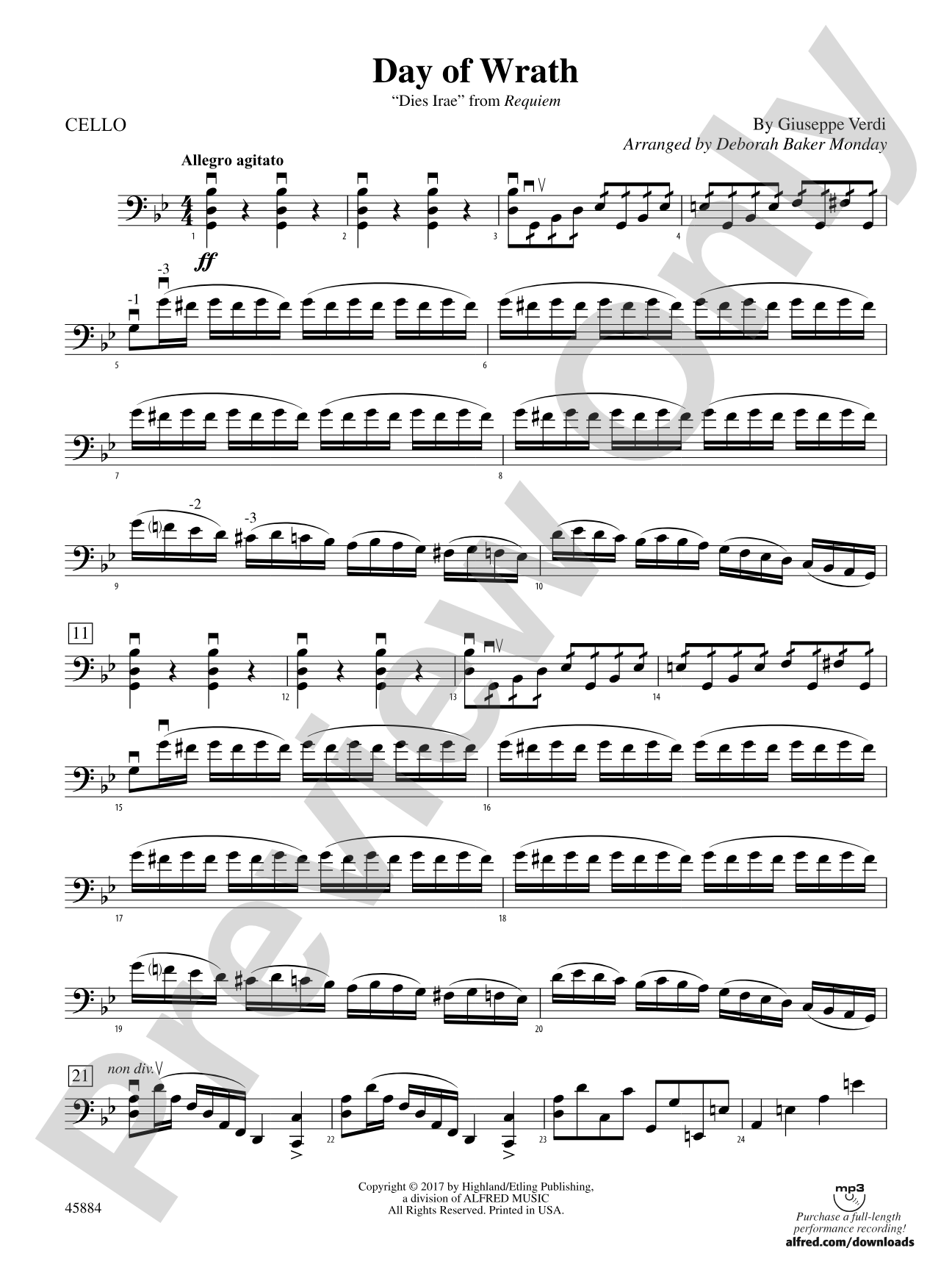 Day of Wrath: Cello