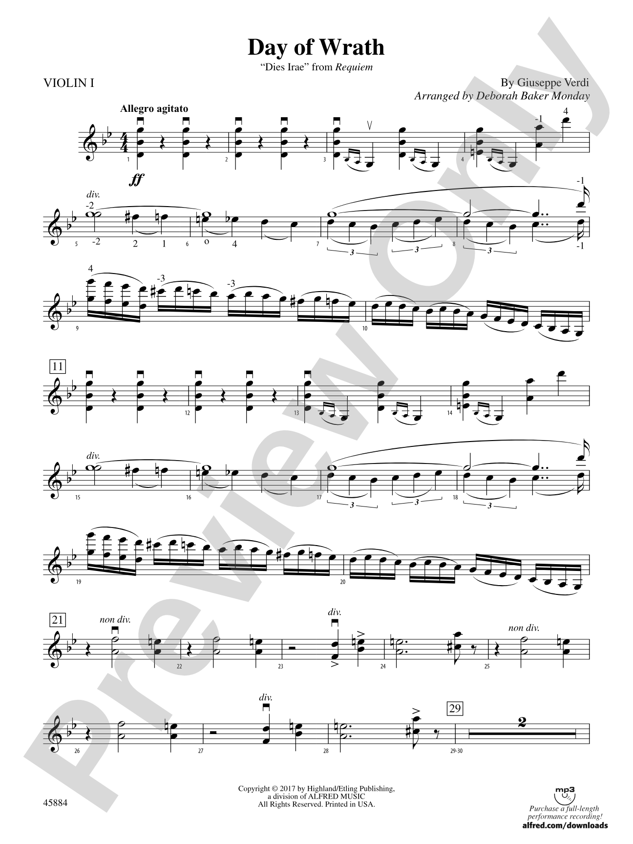 Day of Wrath: 1st Violin