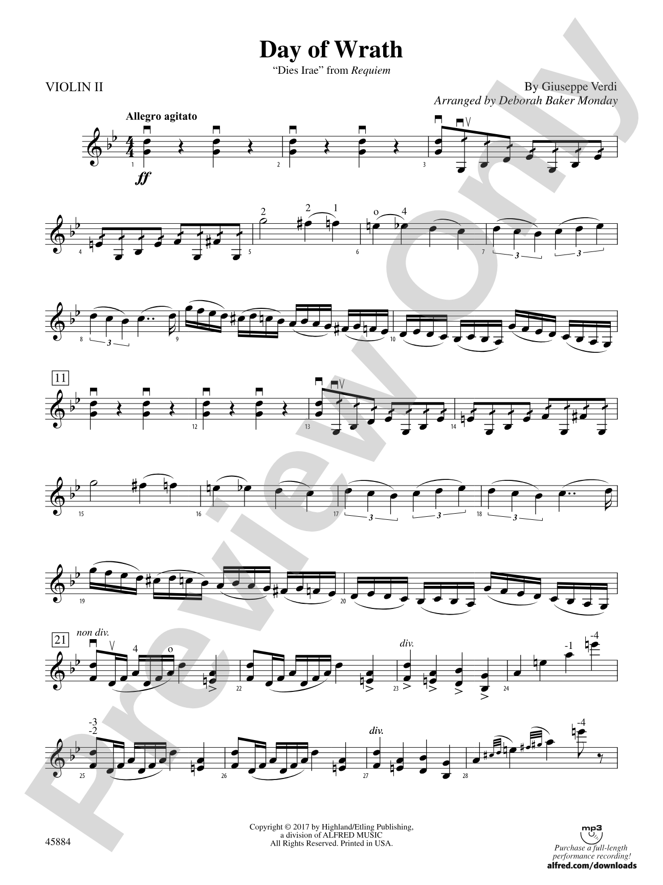 Day of Wrath: 2nd Violin