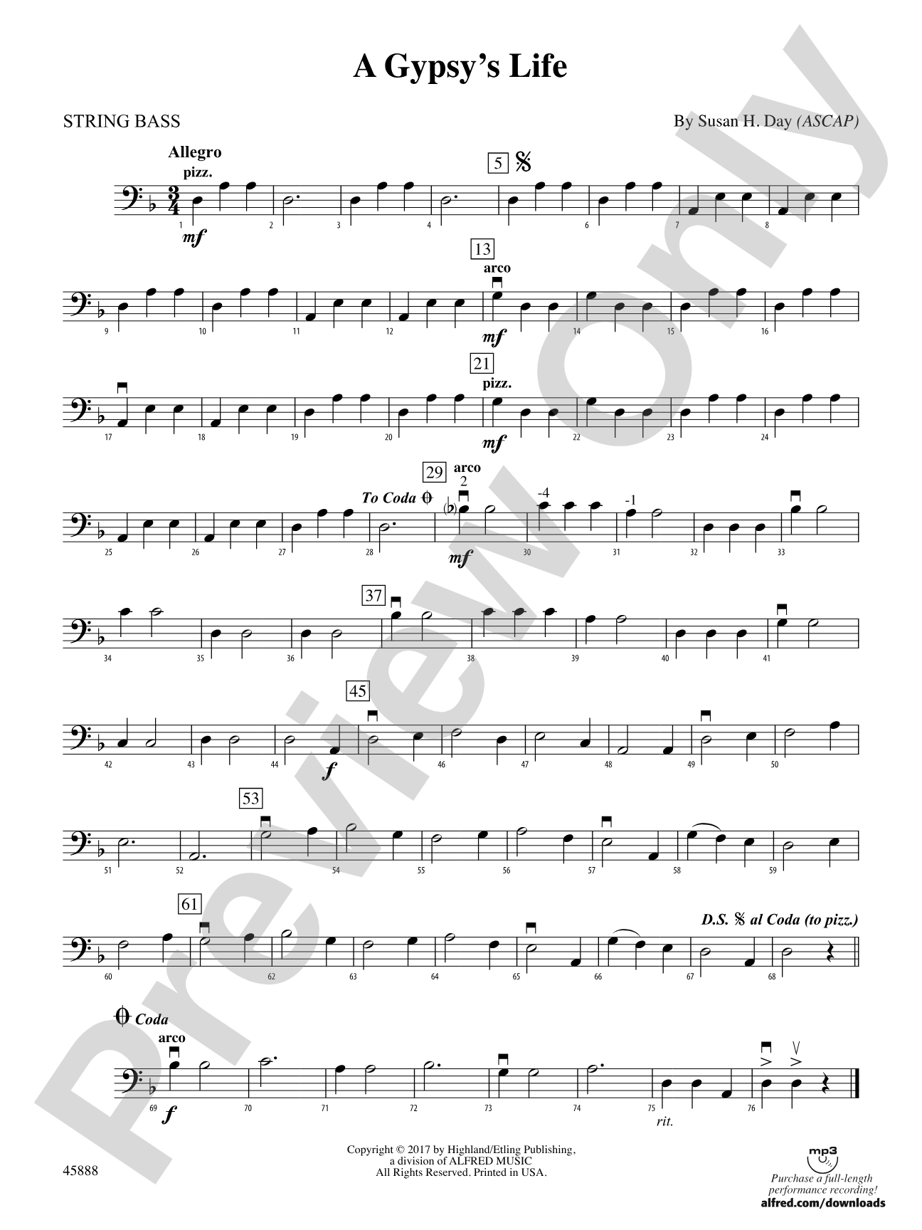 A Gypsy's Life: String Bass
