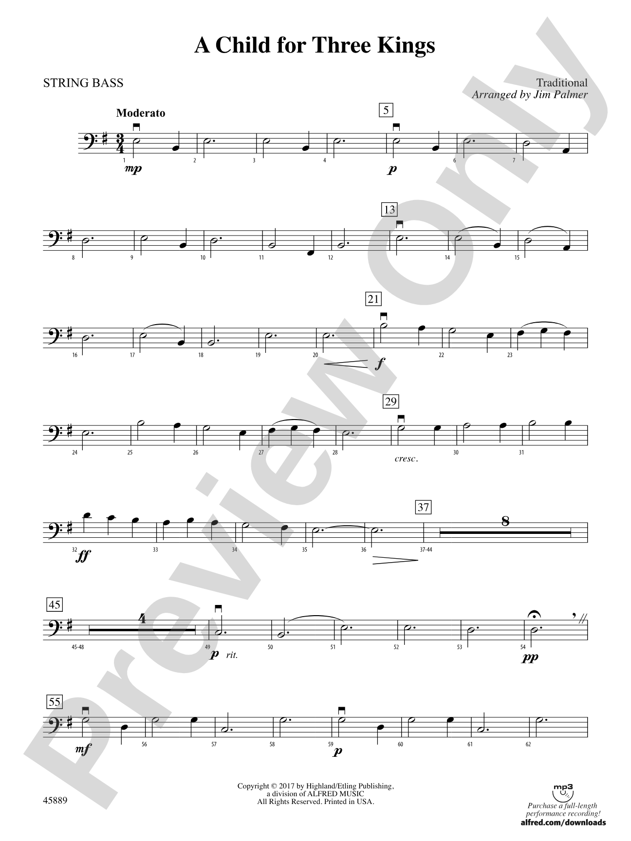 A Child for Three Kings: String Bass