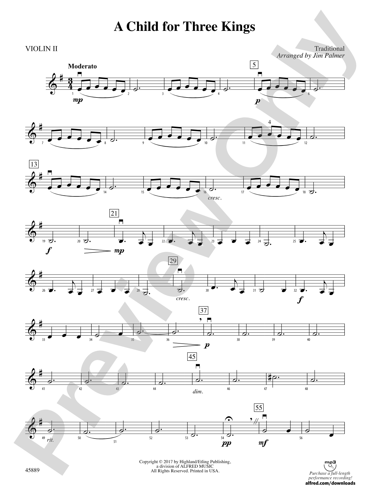 A Child for Three Kings: 2nd Violin