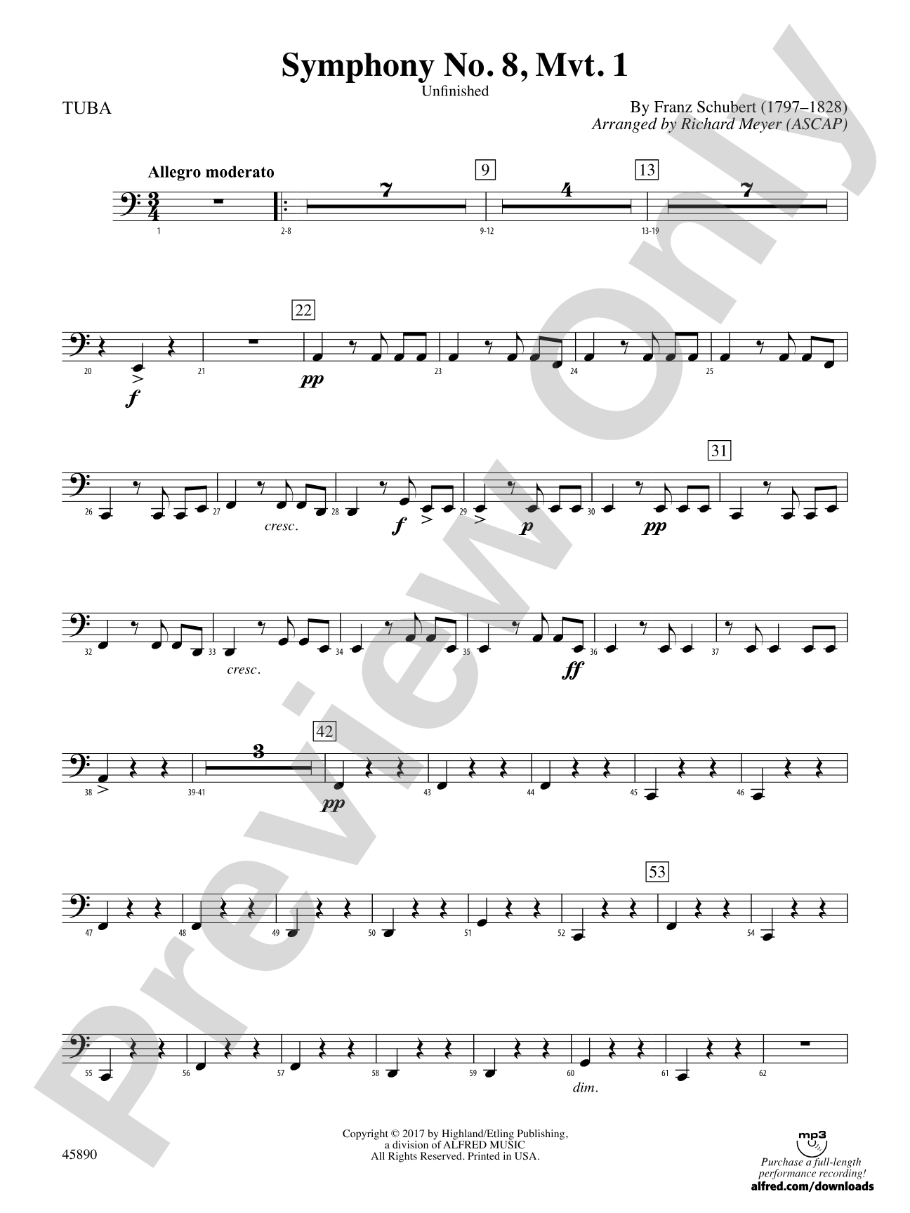Symphony No. 8, Mvt. 1: Tuba