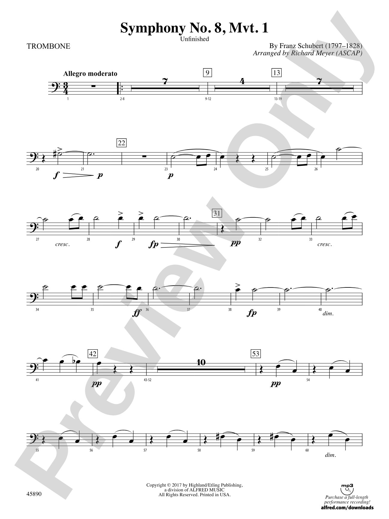 Symphony No. 8, Mvt. 1: 1st Trombone