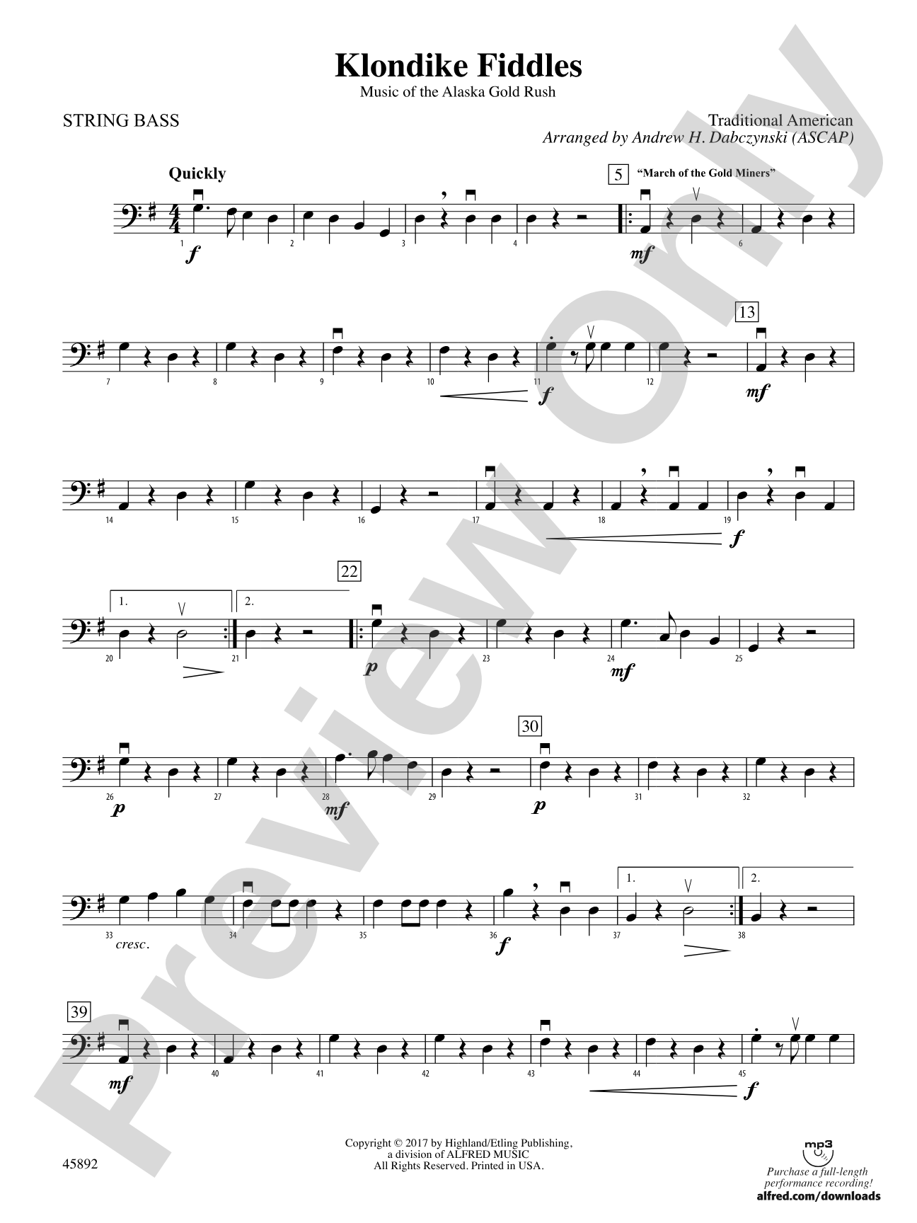 Klondike Fiddles: String Bass