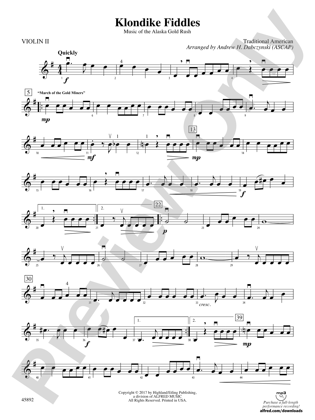 Klondike Fiddles: 2nd Violin