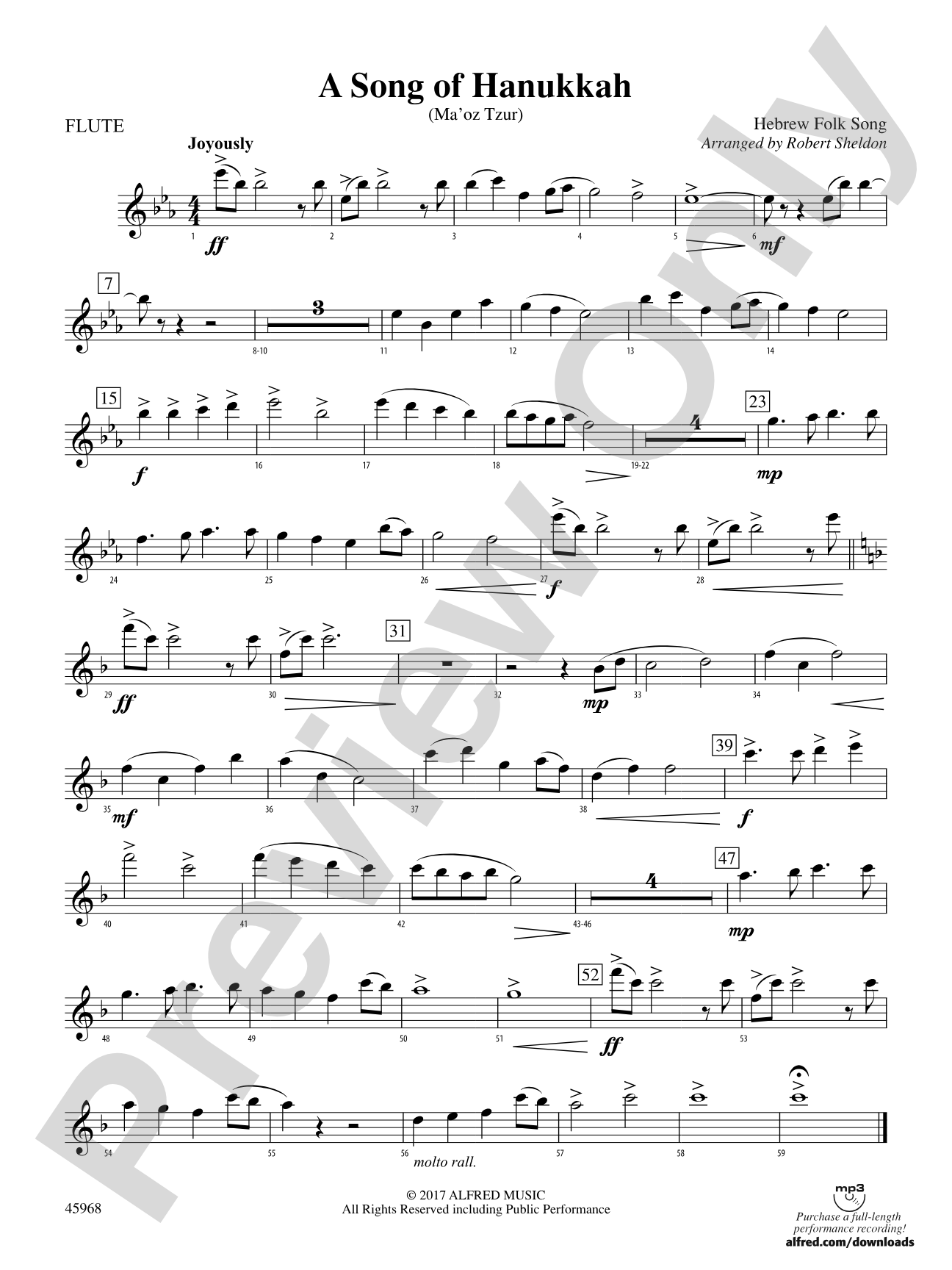 A Song of Hanukkah: Flute