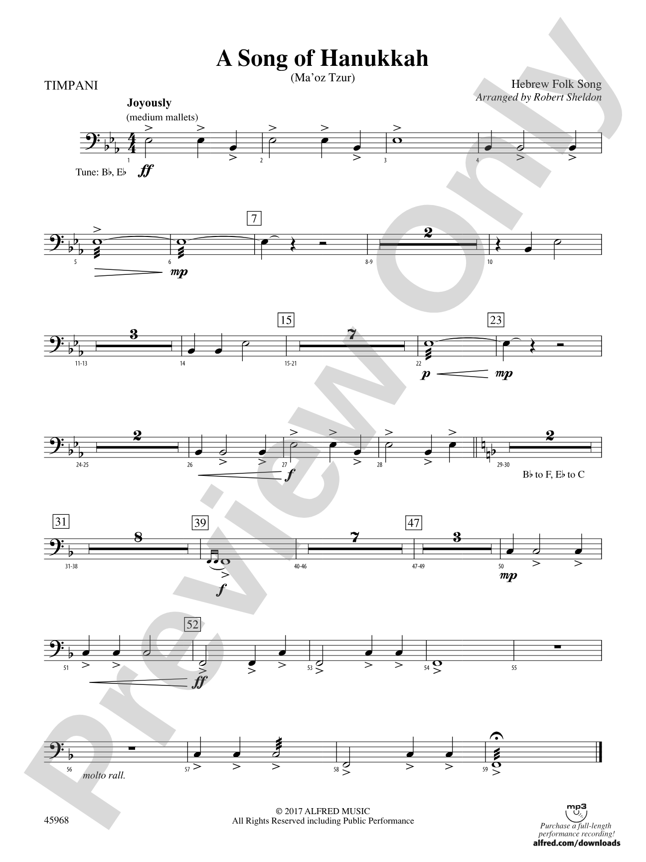 A Song of Hanukkah: Timpani