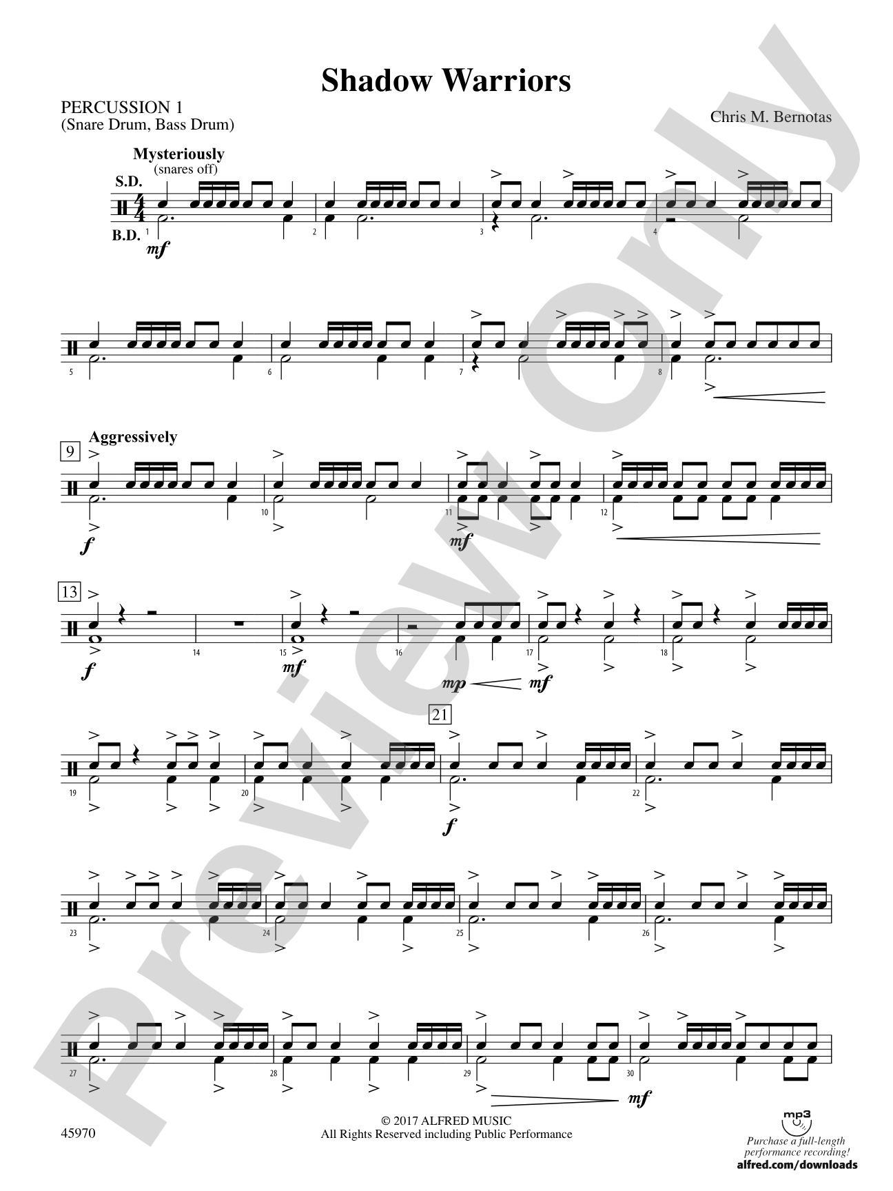 Shadow Warriors: 1st Percussion