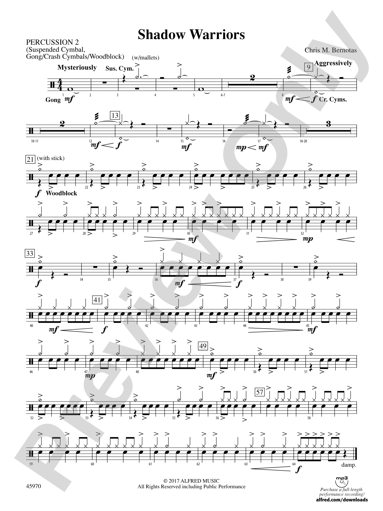 Shadow Warriors: 2nd Percussion