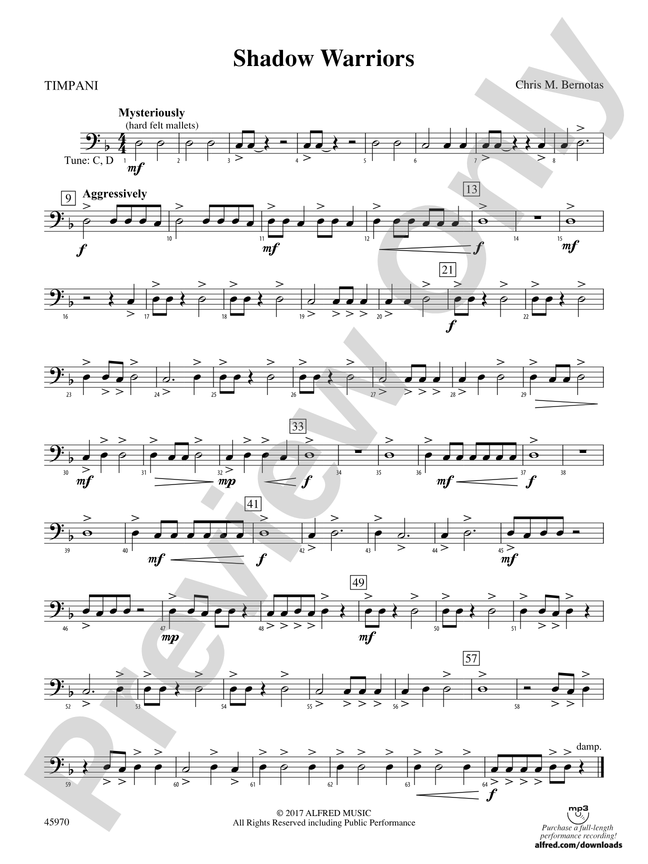 Shadow Warriors: Timpani