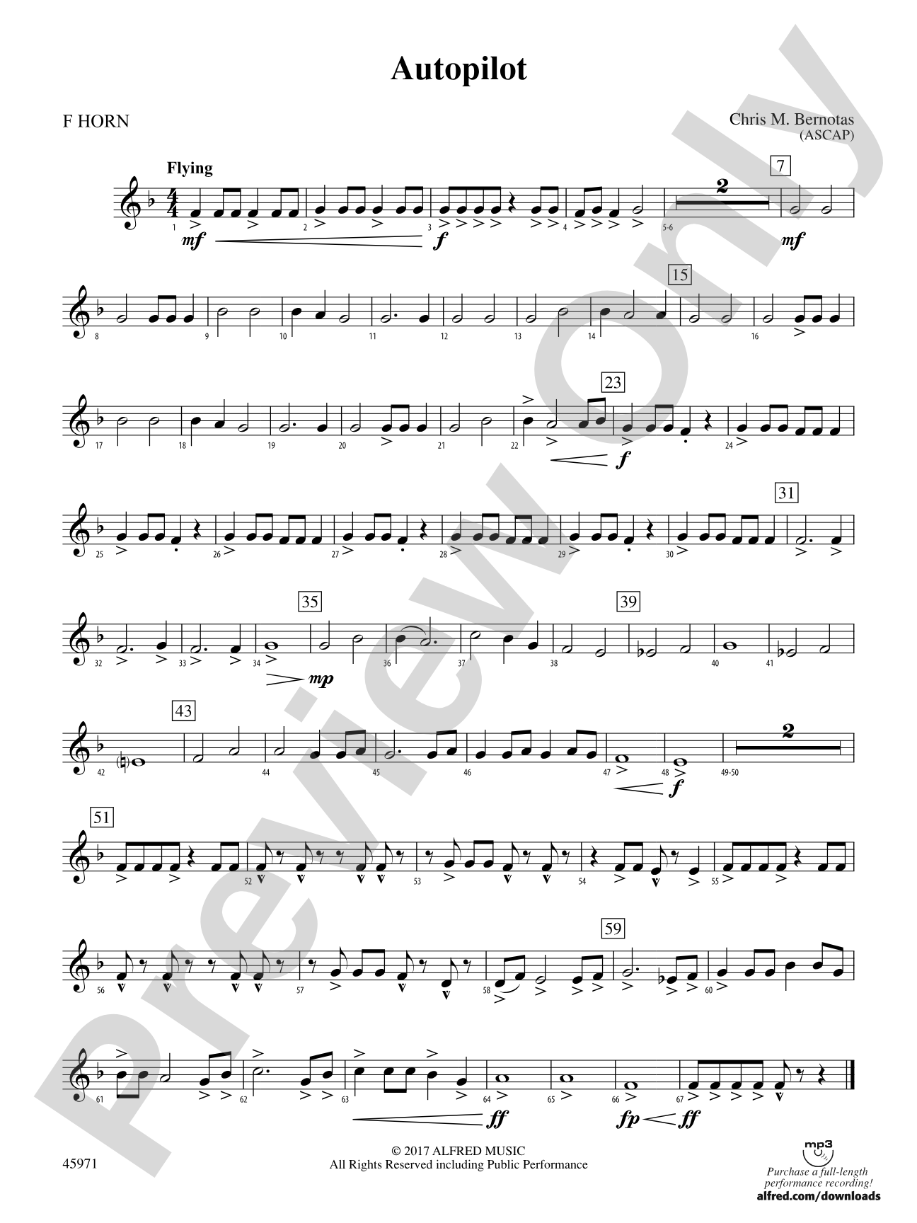Autopilot: 1st F Horn