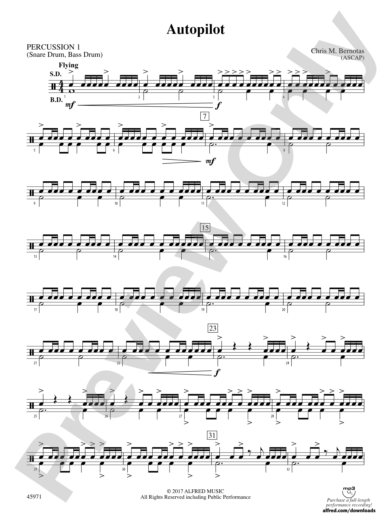 Autopilot: 1st Percussion