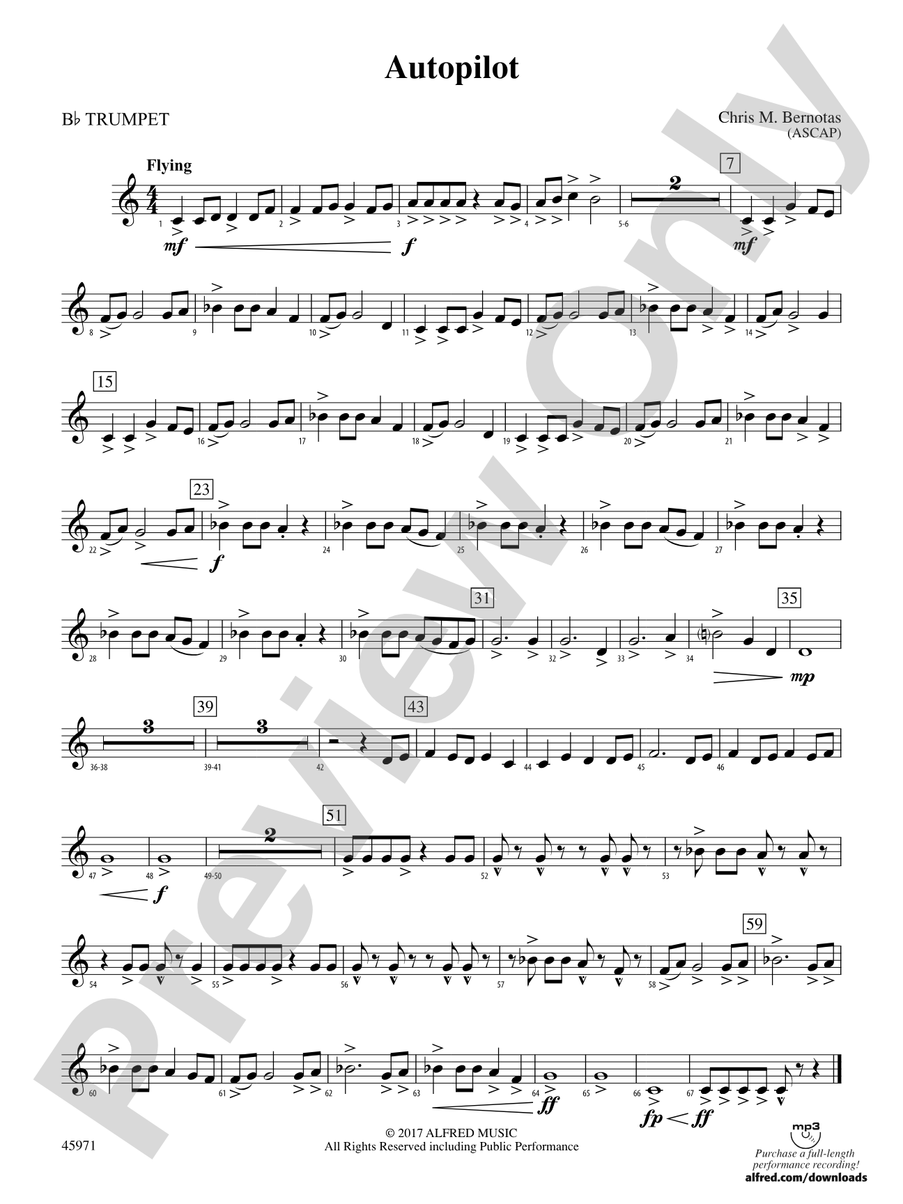 Autopilot: 1st B-flat Trumpet
