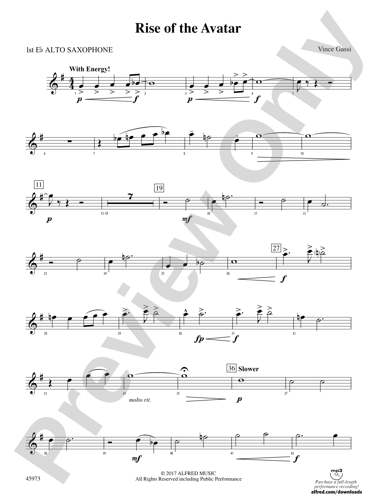 Rise of the Avatar: E-flat Alto Saxophone