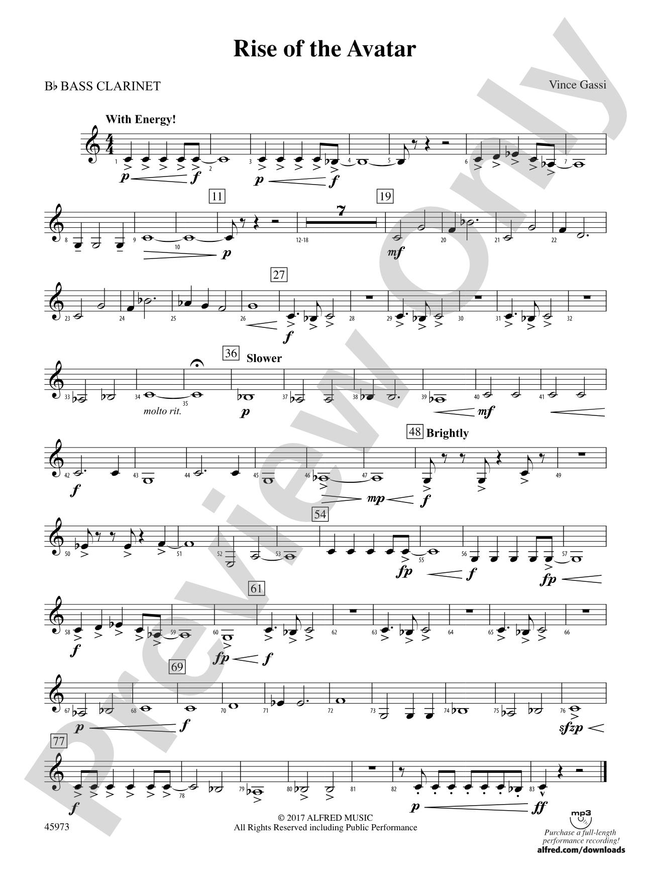 Rise of the Avatar: B-flat Bass Clarinet