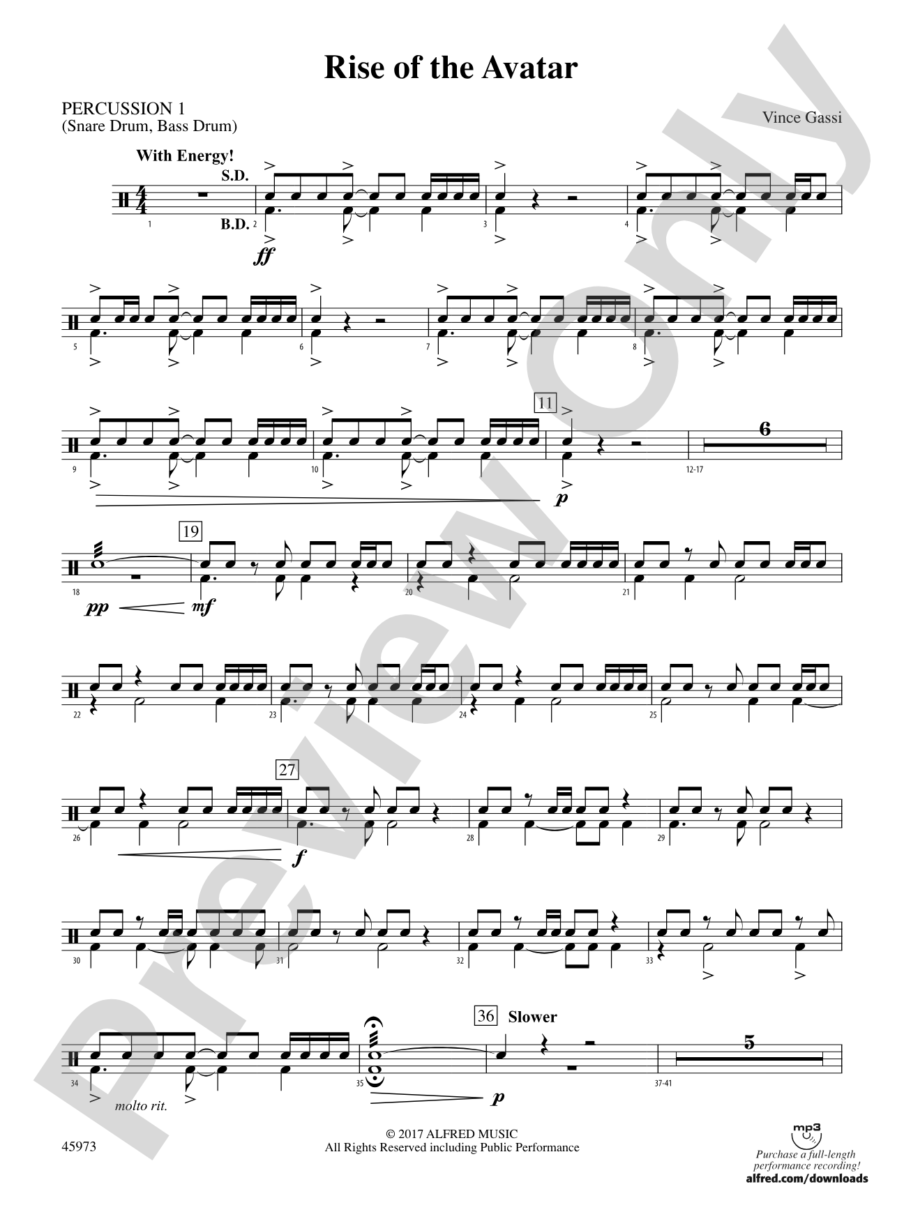 Rise of the Avatar: 1st Percussion