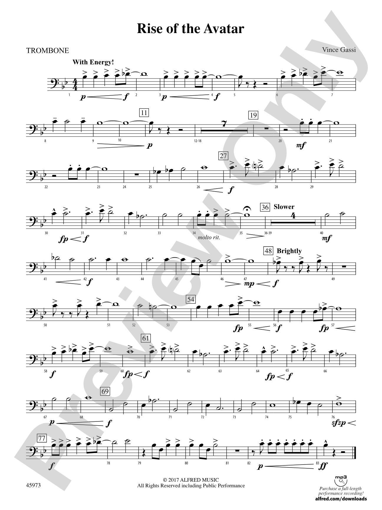 Rise of the Avatar: 1st Trombone