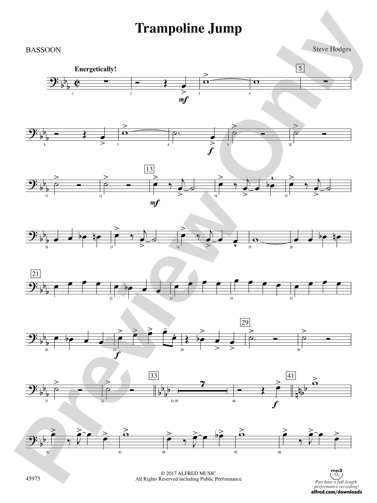 Trampoline Jump: Bassoon