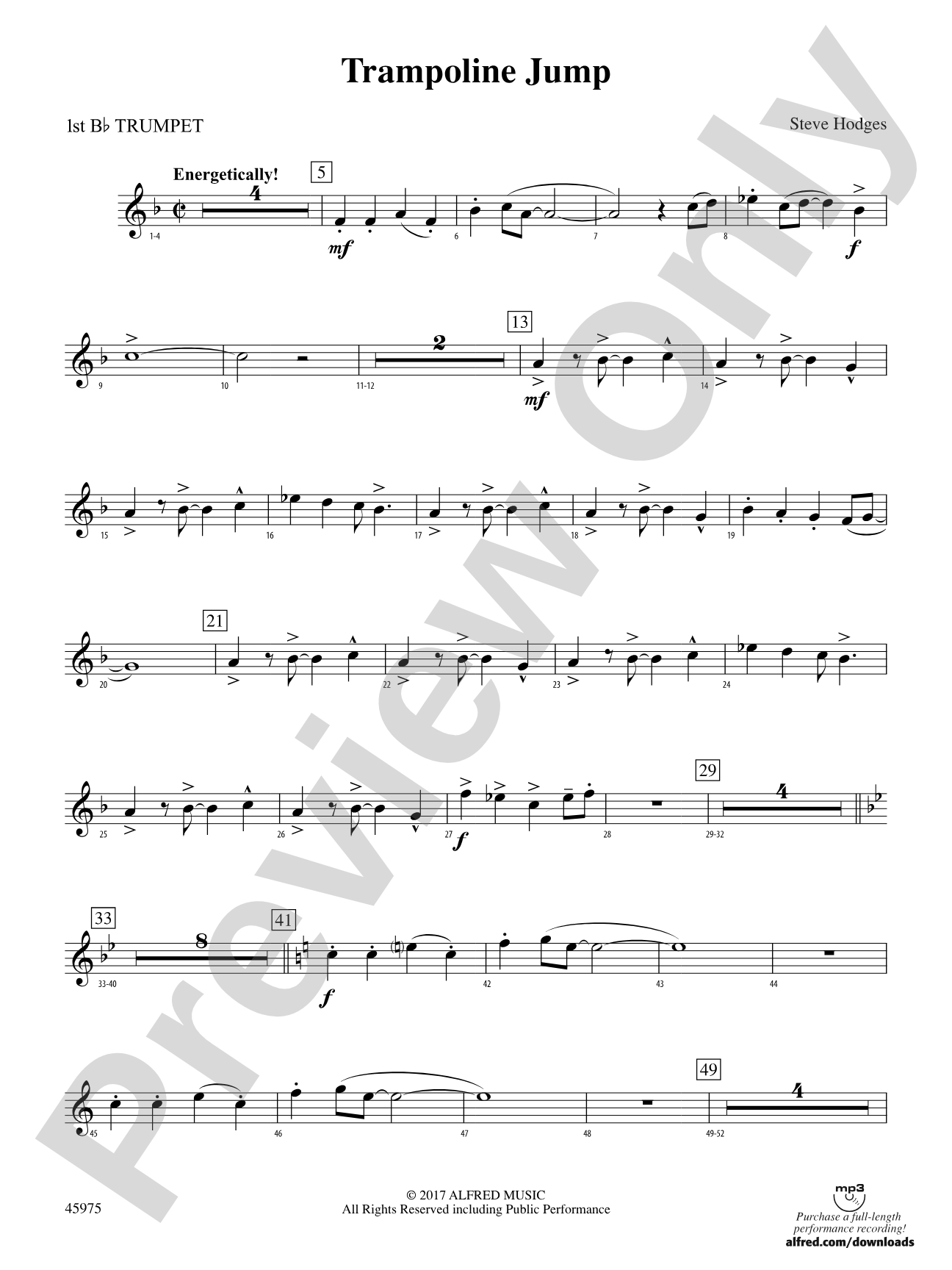 Trampoline Jump: 1st B-flat Trumpet