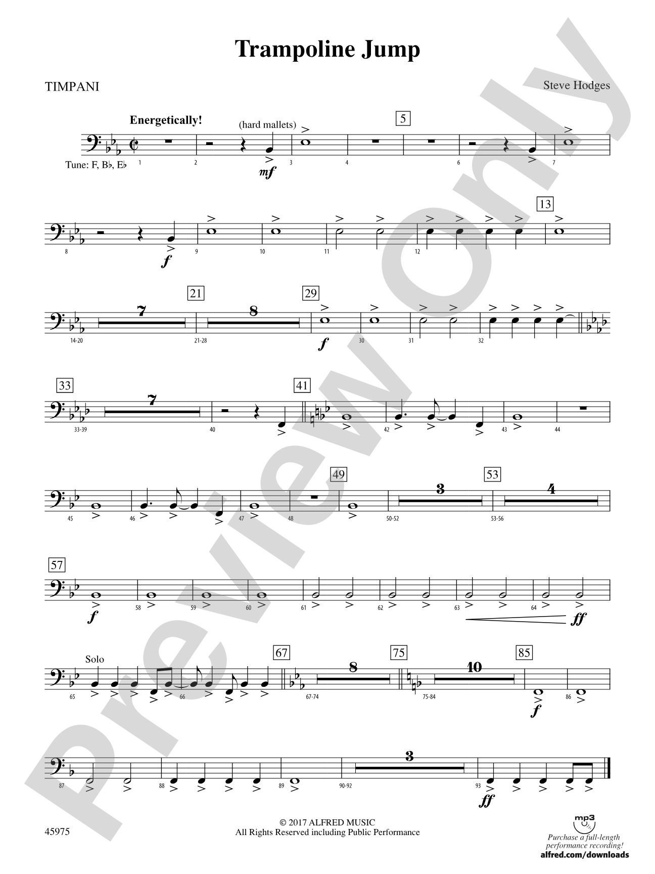 Trampoline Jump: Timpani