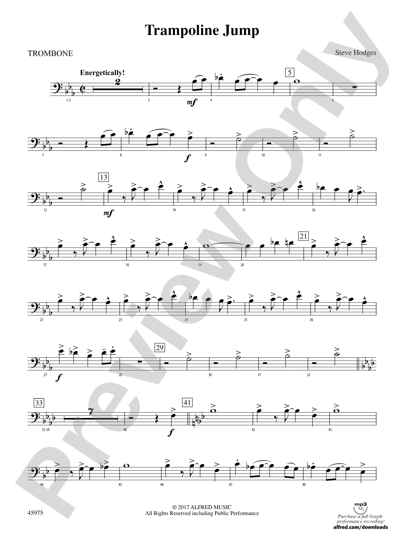 Trampoline Jump: 1st Trombone