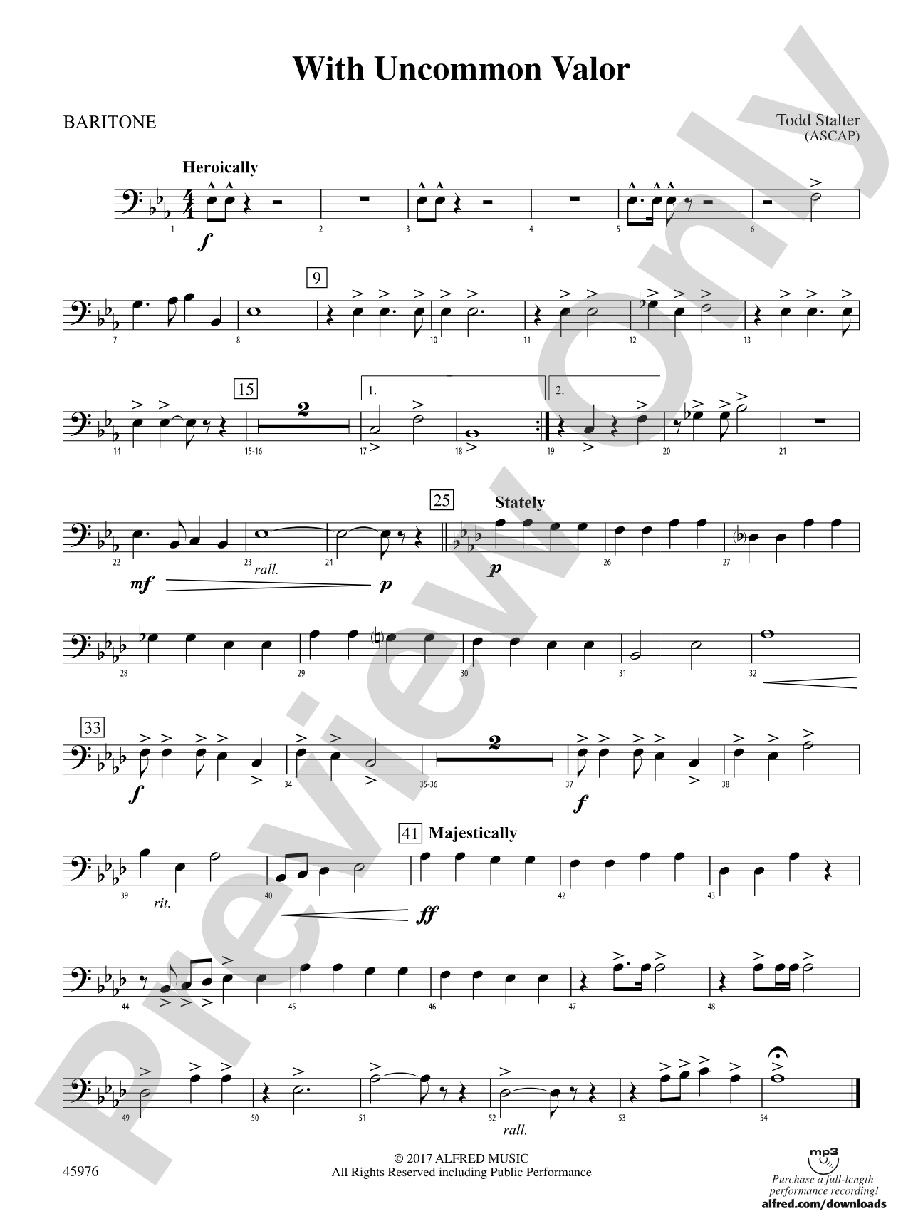 With Uncommon Valor: Baritone B.C.