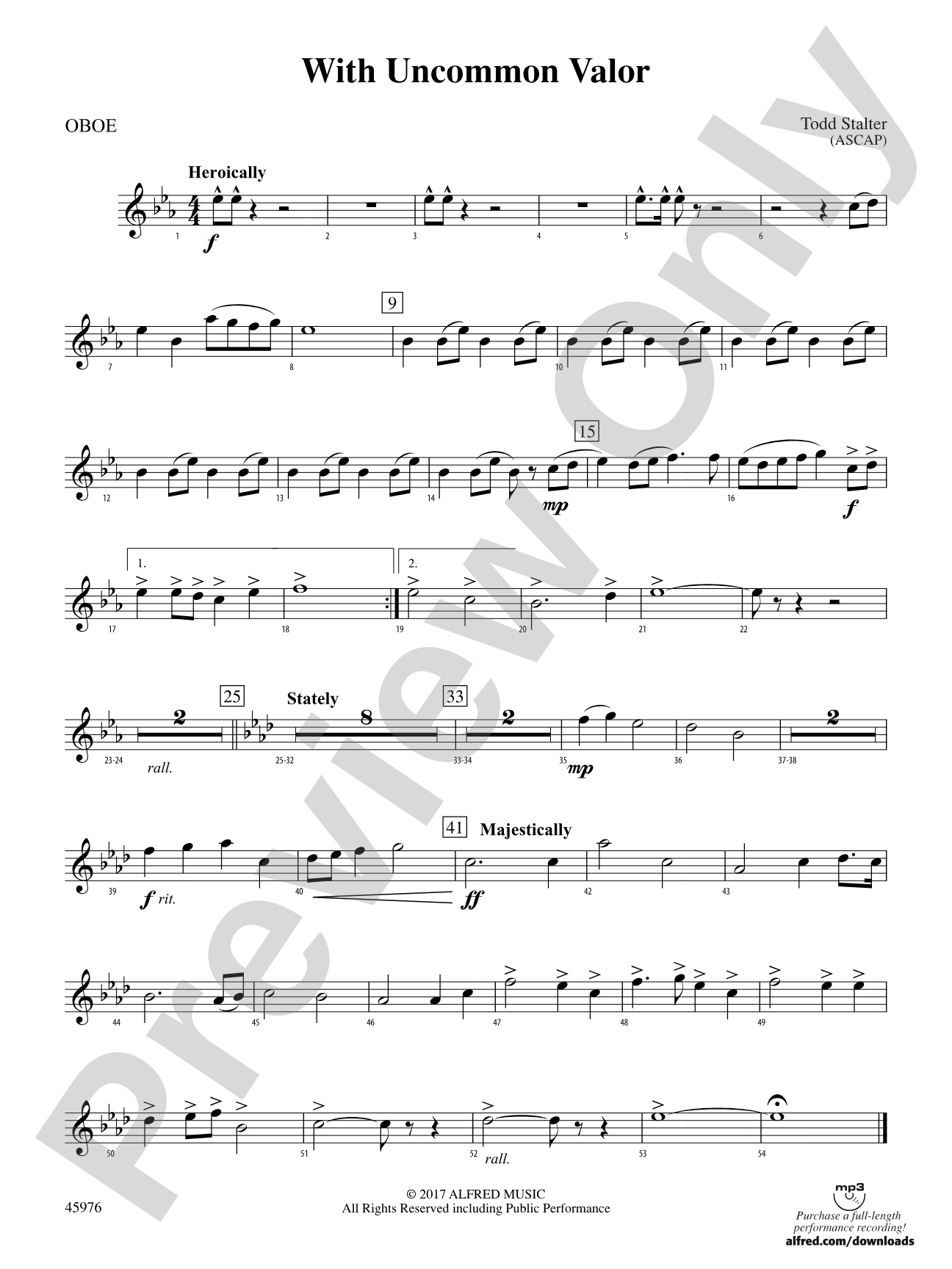 With Uncommon Valor: Oboe