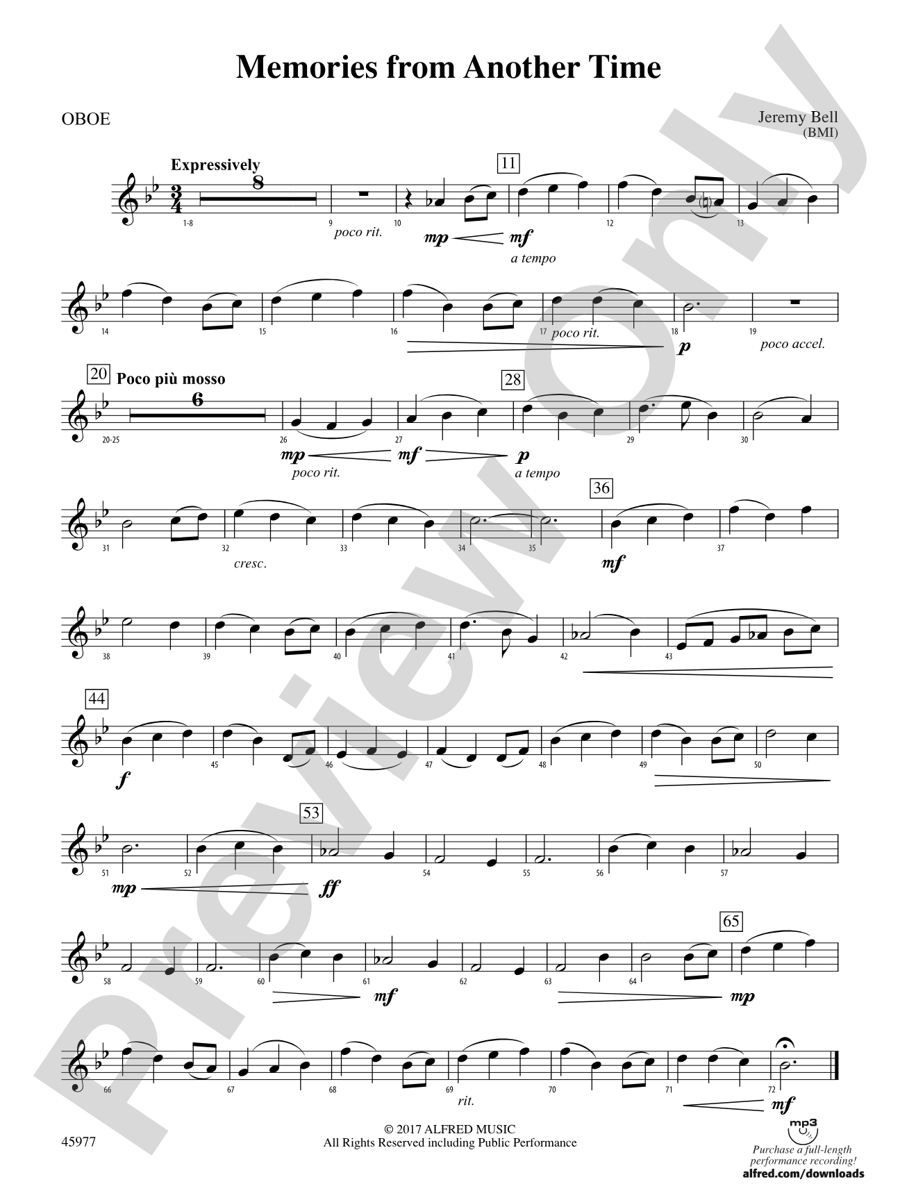 Memories from Another Time: Oboe