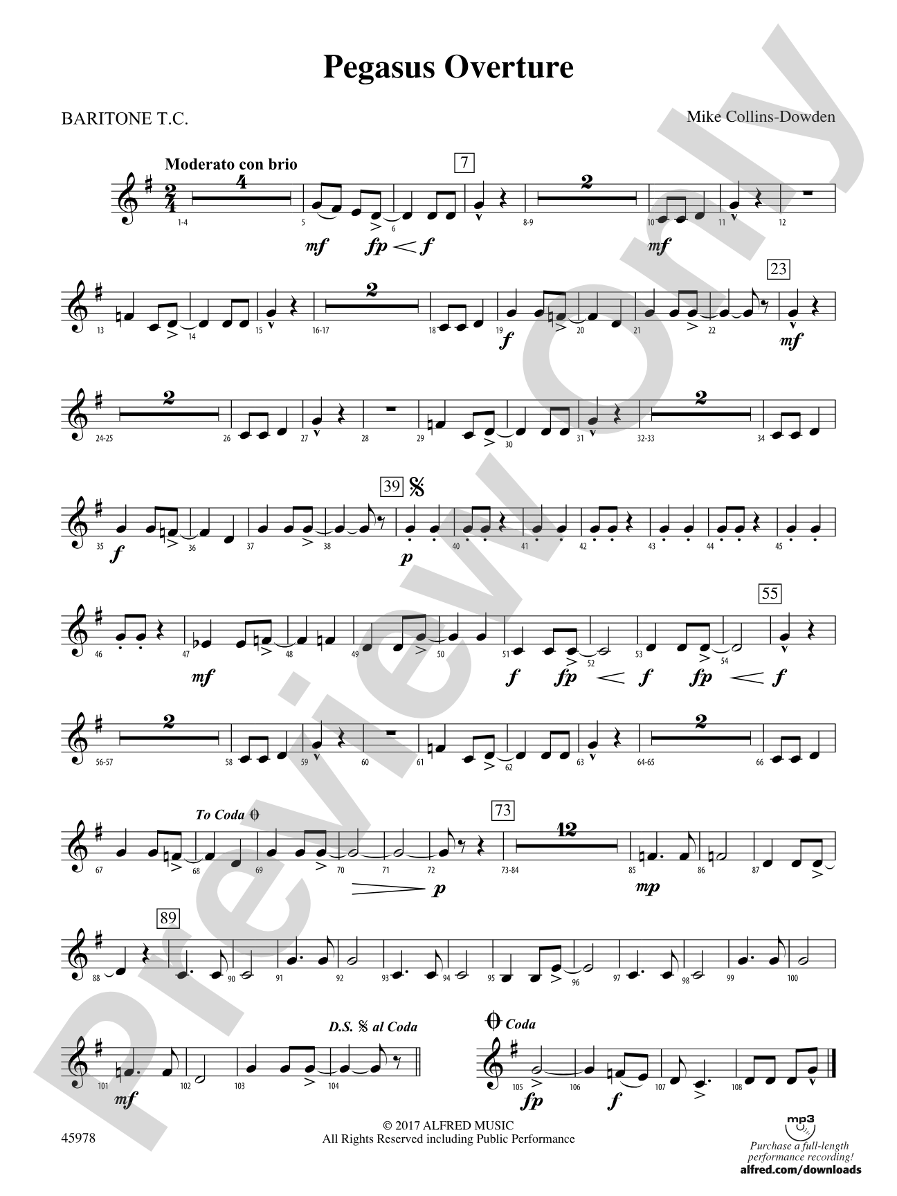 Pegasus Overture: Baritone T.C.