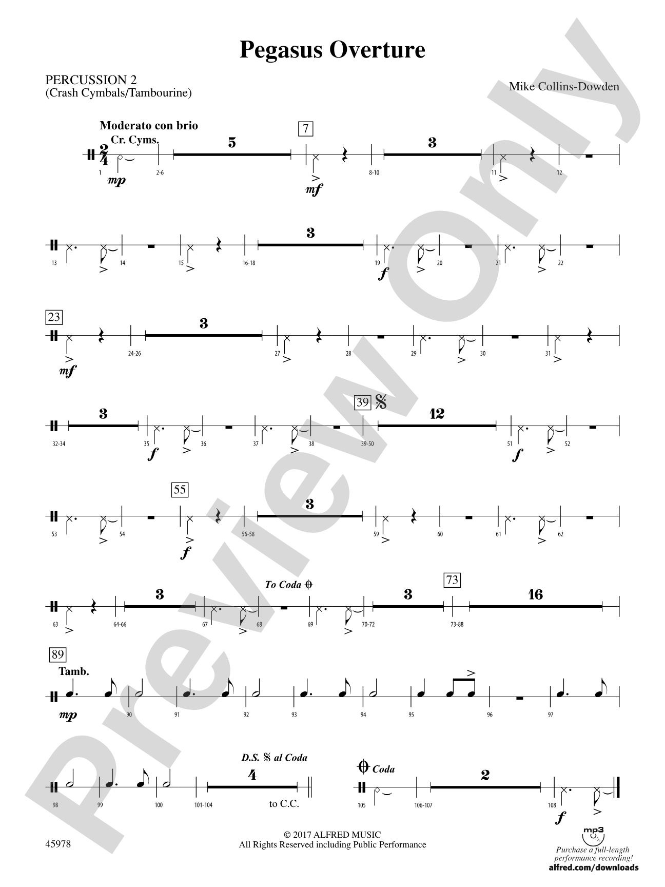 Pegasus Overture: 2nd Percussion