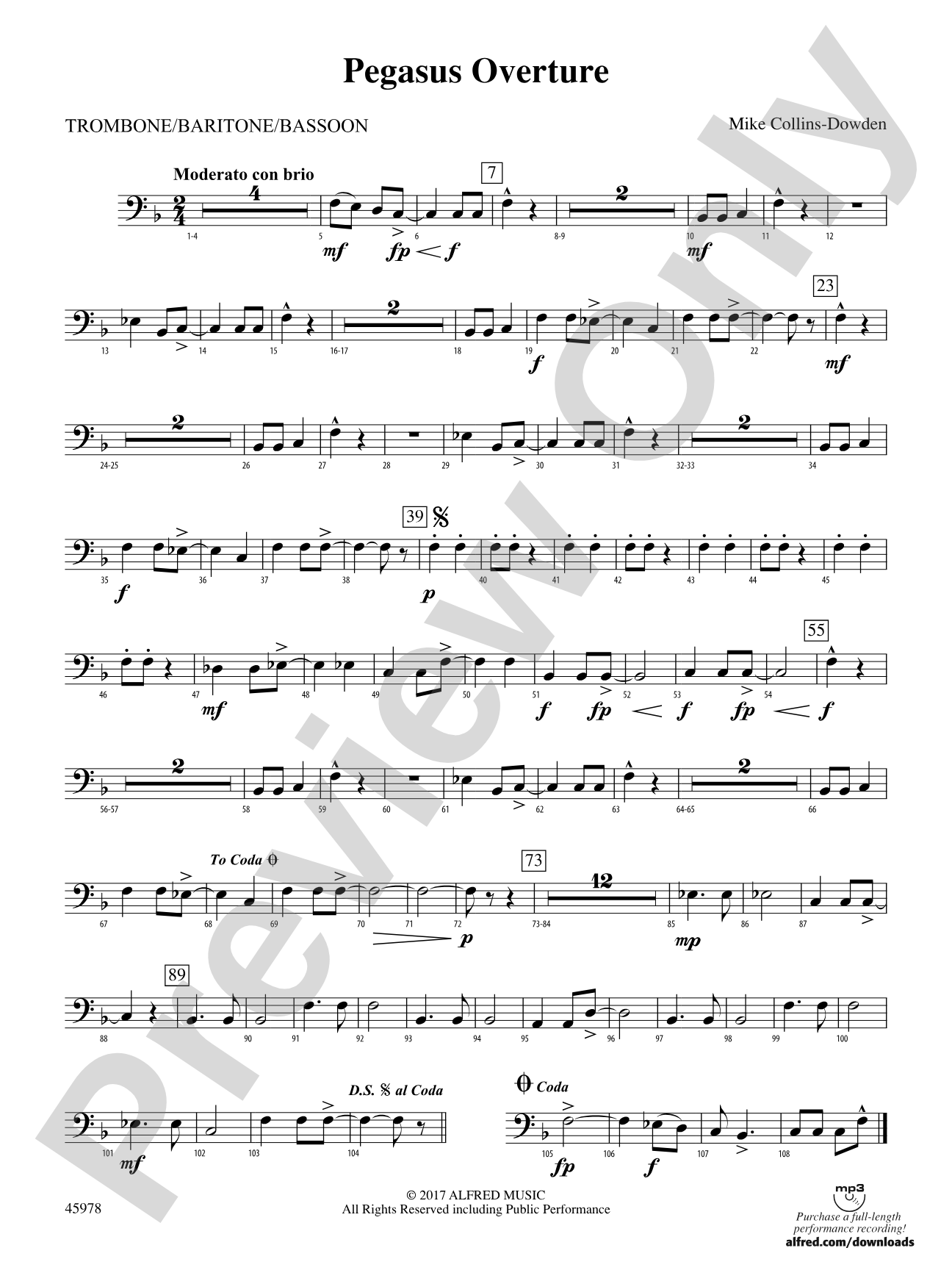 Pegasus Overture: 1st Trombone