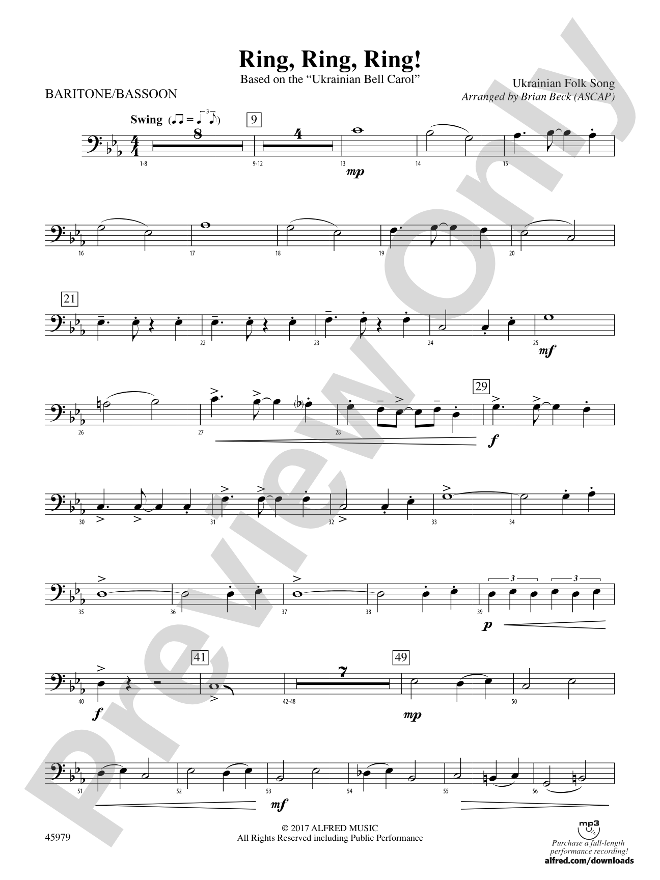 Ring, Ring, Ring!: Baritone B.C.