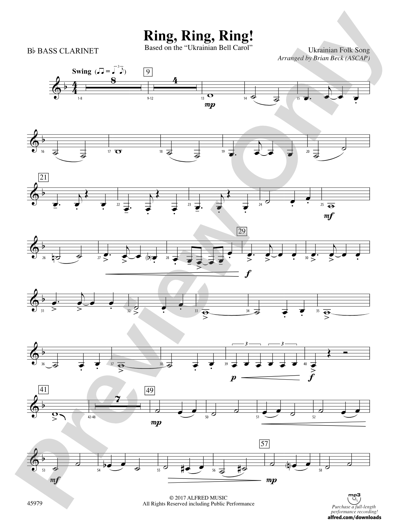Ring, Ring, Ring!: B-flat Bass Clarinet