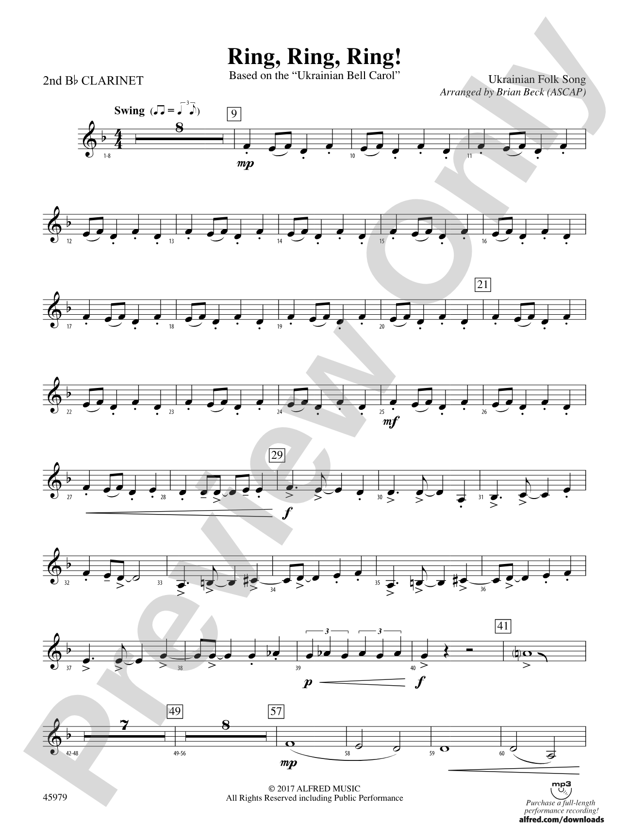 Ring, Ring, Ring!: 2nd B-flat Clarinet