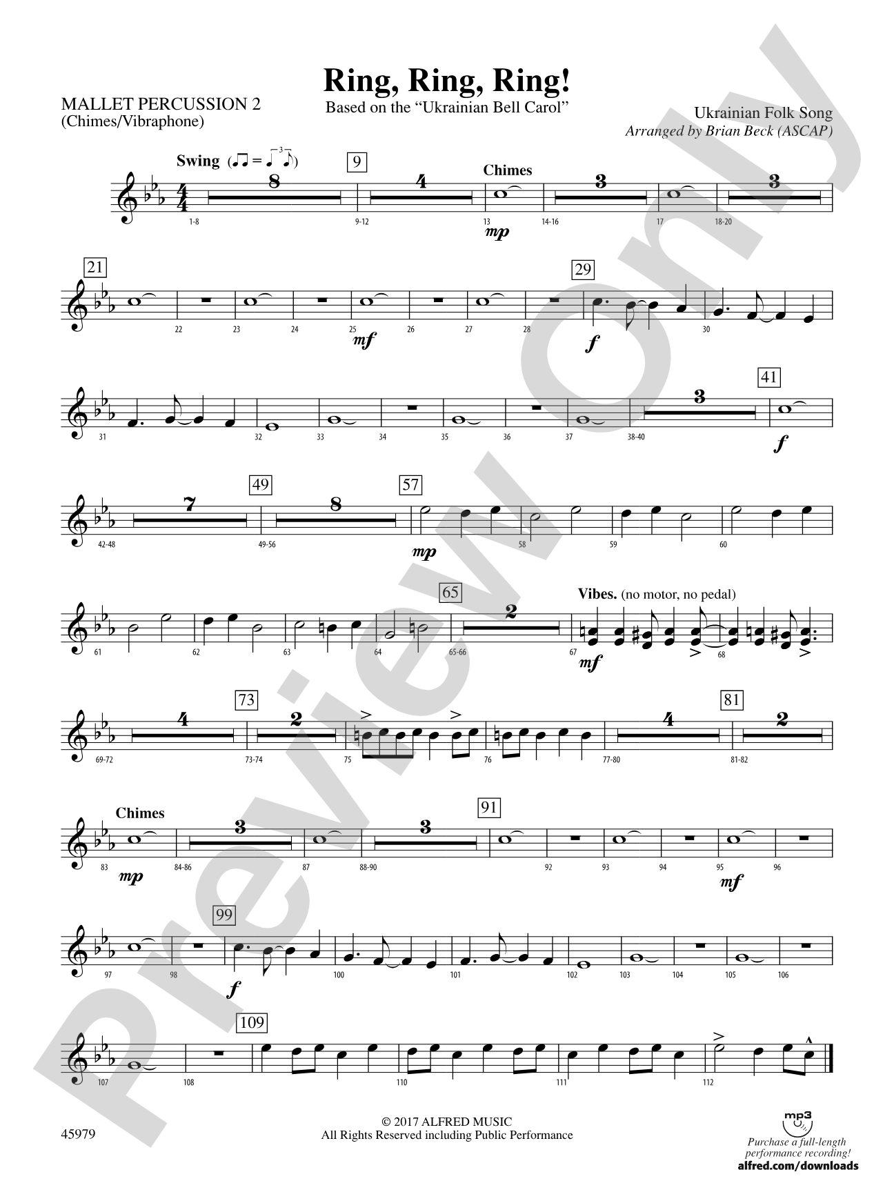 Ring, Ring, Ring!: 2nd Mallet Percussion