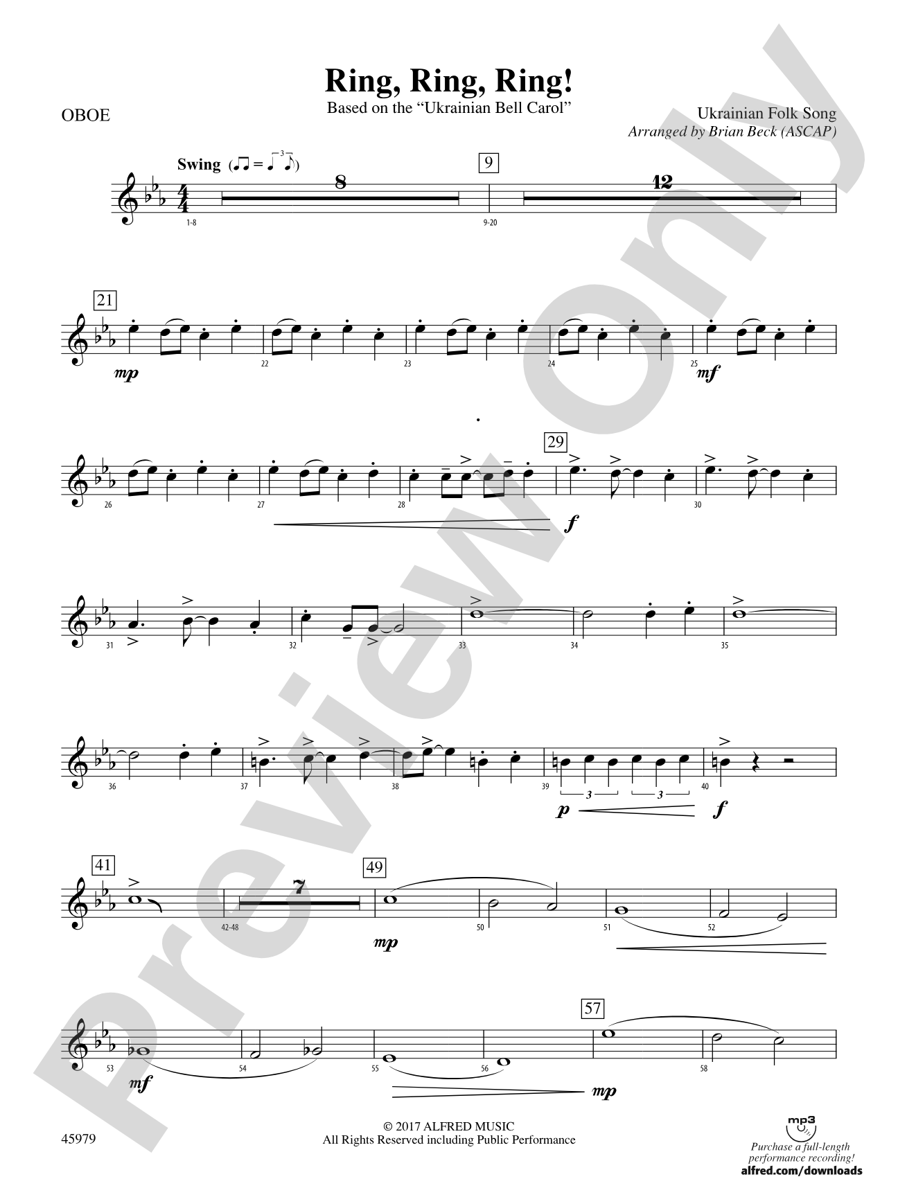 Ring, Ring, Ring!: Oboe