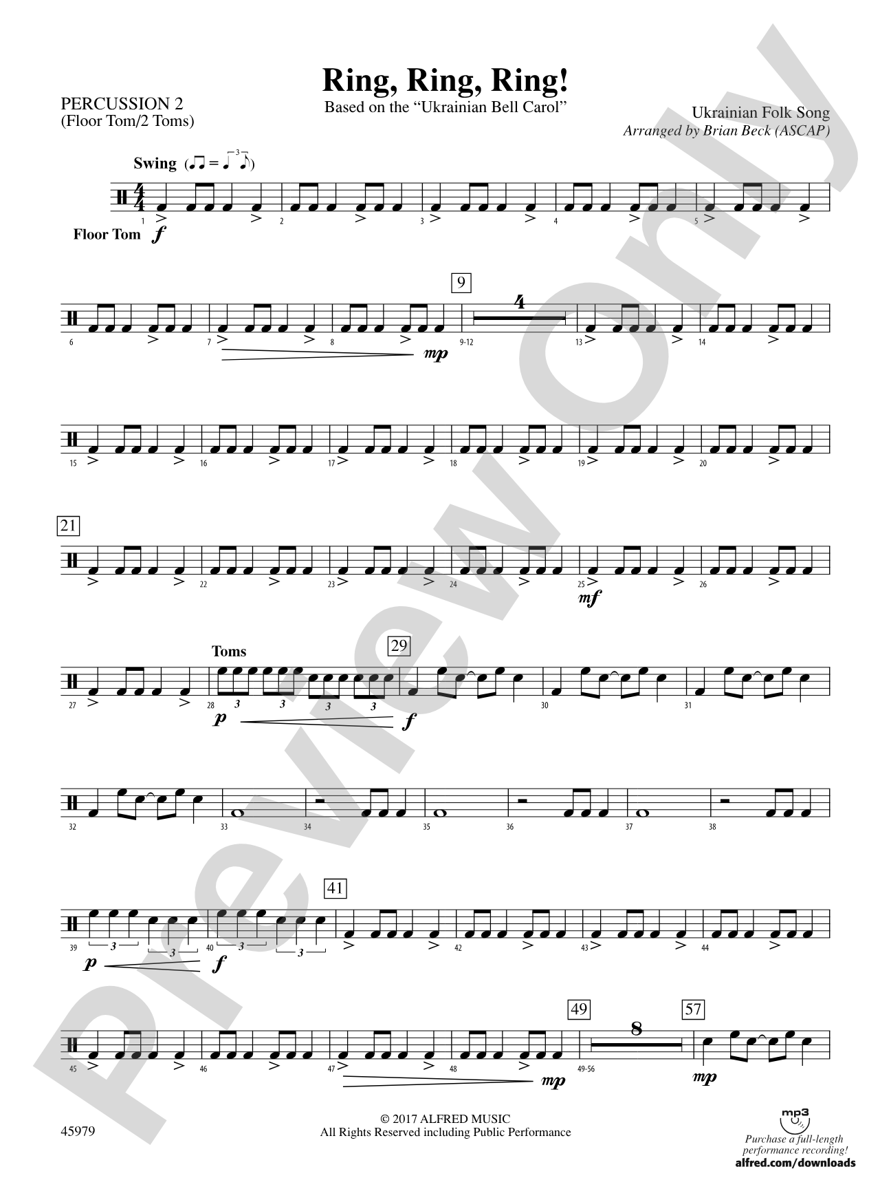 Ring, Ring, Ring!: 2nd Percussion