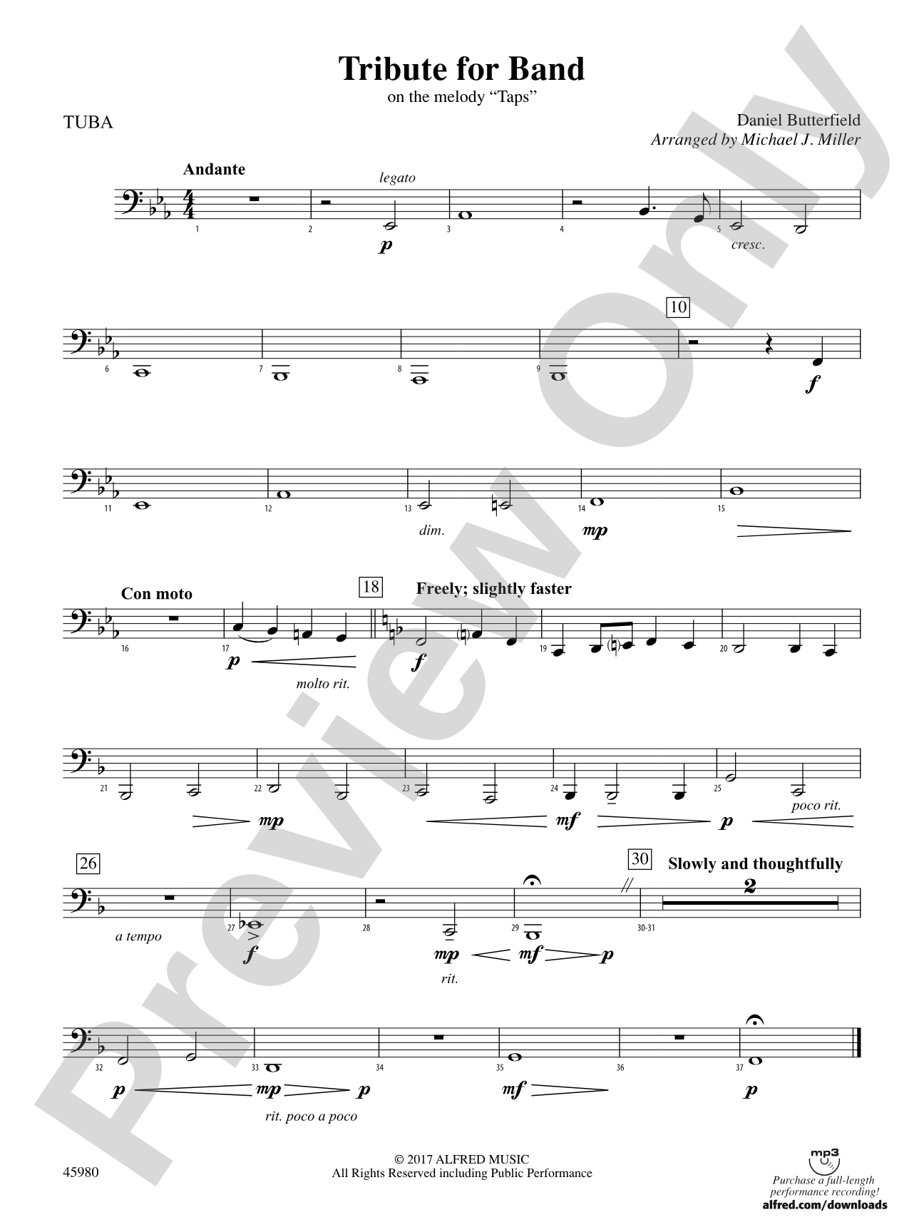 Tribute for Band: Tuba